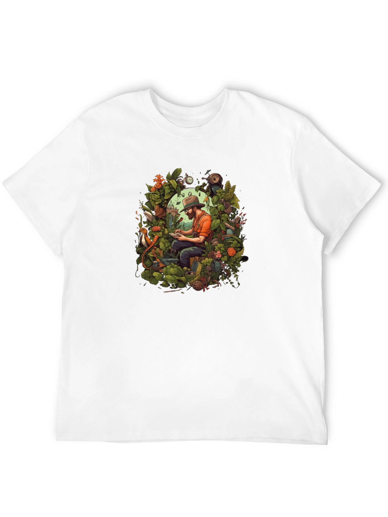 Gardener Portrait Graphic T-Shirt