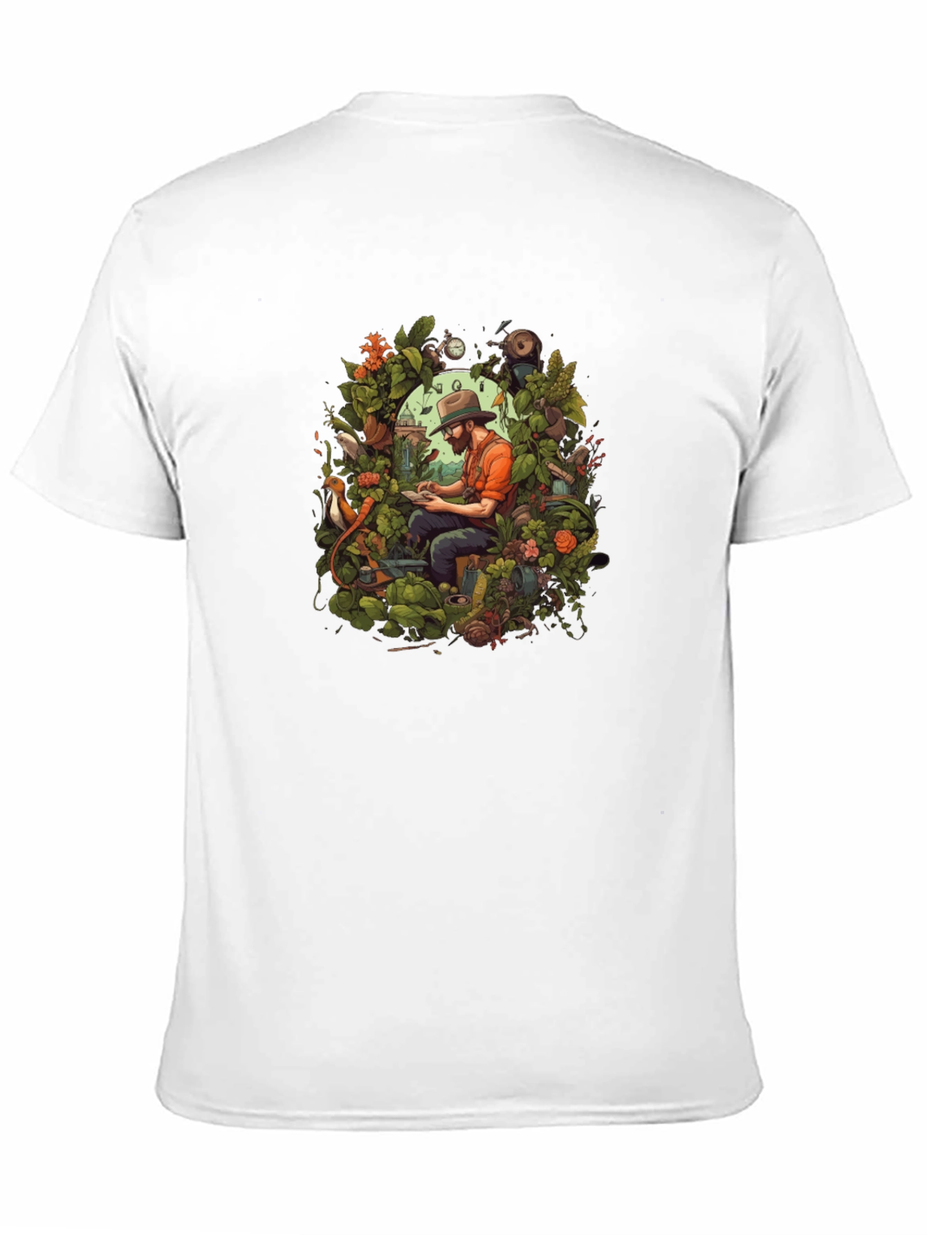 Gardener Portrait Graphic T-Shirt