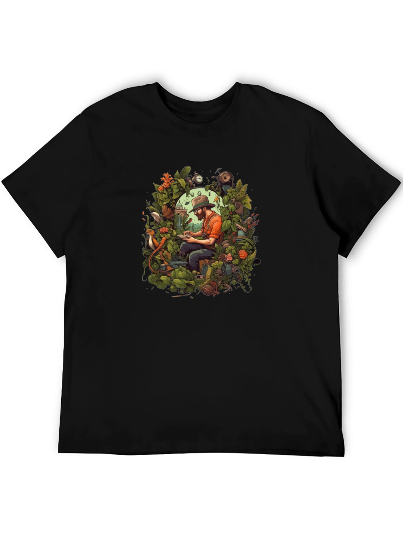 Gardener Portrait Graphic T-Shirt