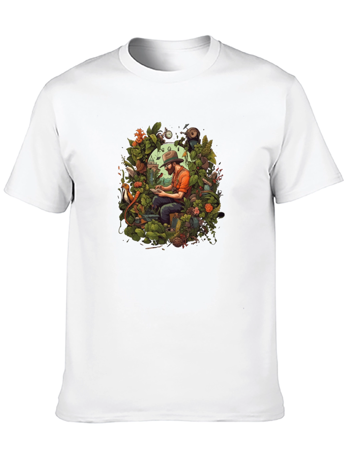 Gardener Portrait Graphic T-Shirt