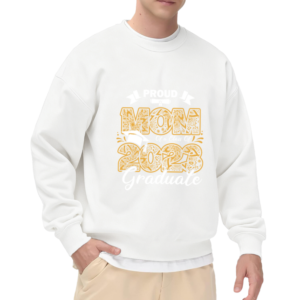 Proud Mom Design - Crewneck Sweatshirt | Mom, Family, Mother's Day Gift
