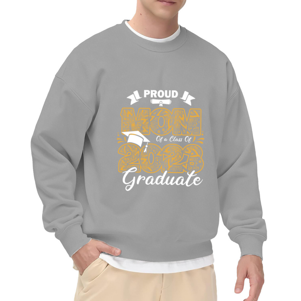 Proud Mom Design - Crewneck Sweatshirt | Mom, Family, Mother's Day Gift