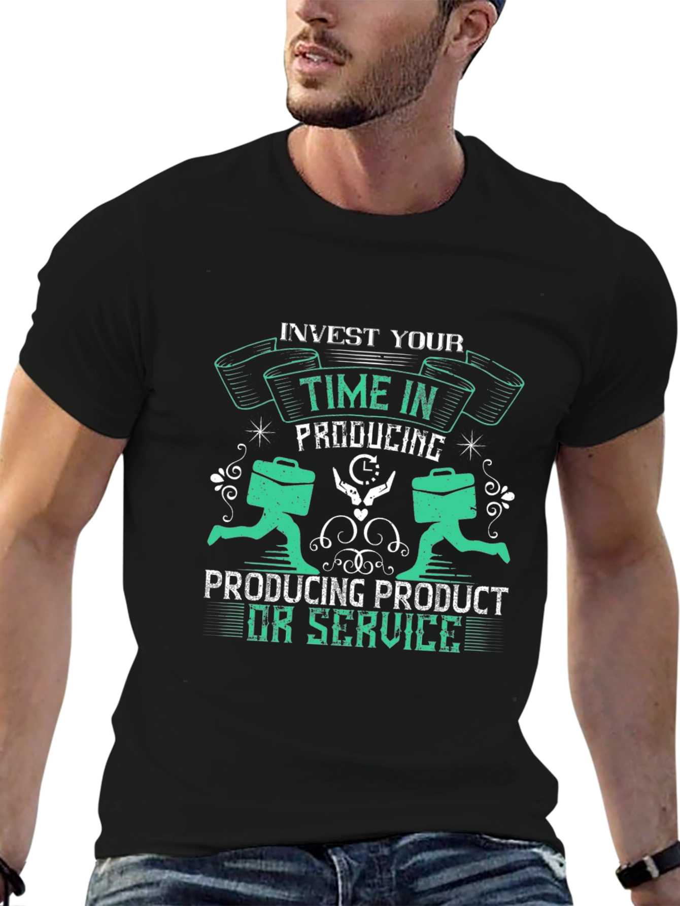 Invest Your Time Tee - Productive Graphic T-Shirt