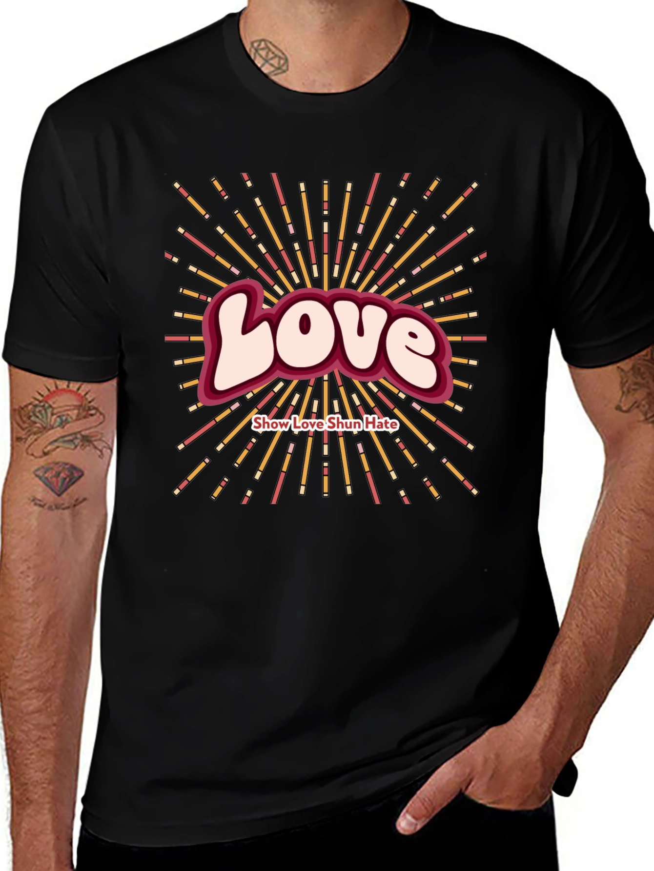 Love Show Love Shun Hate Graphic T-Shirt