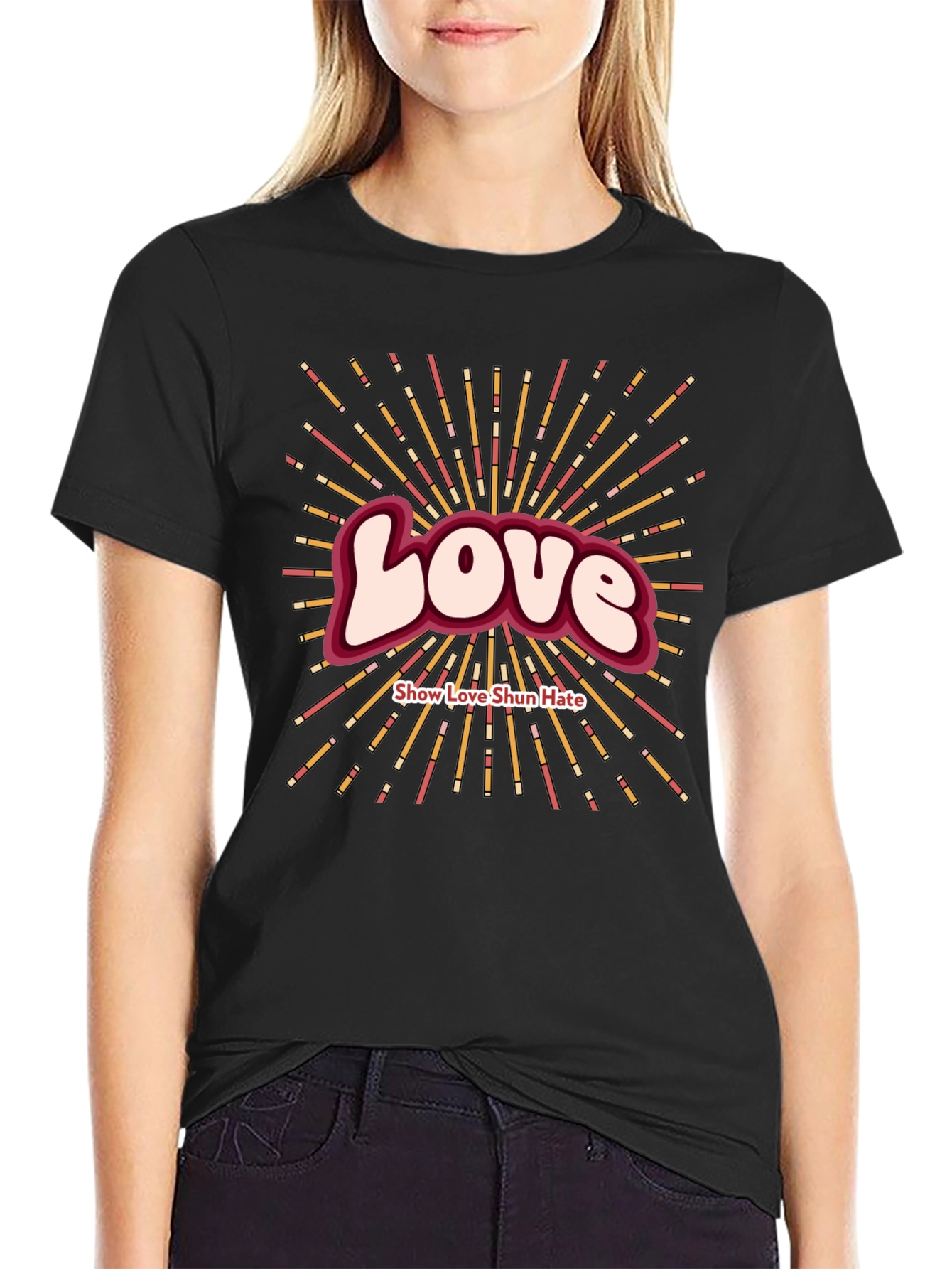 Love Show Love Shun Hate Graphic T-Shirt