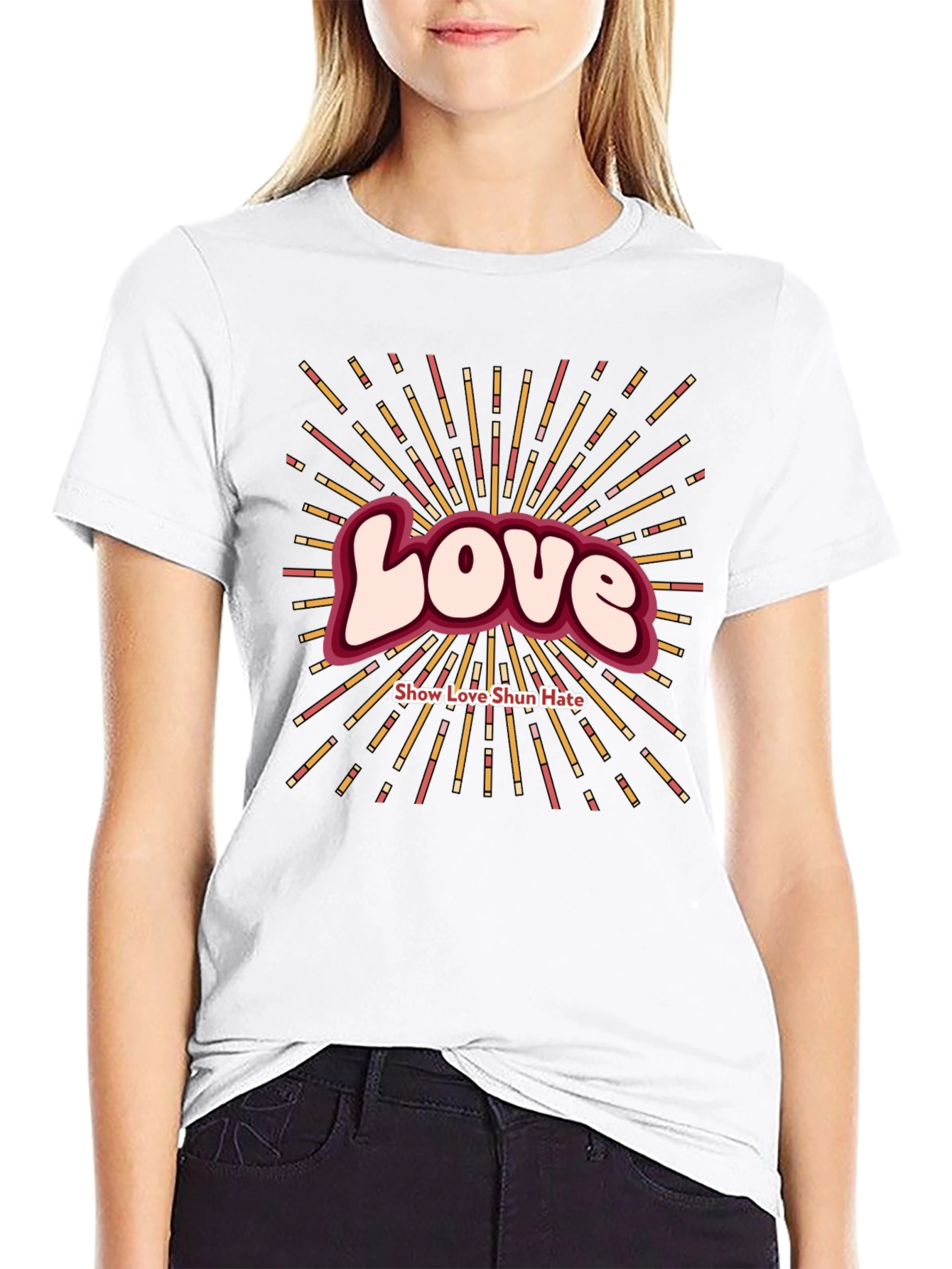 Love Show Love Shun Hate Graphic T-Shirt