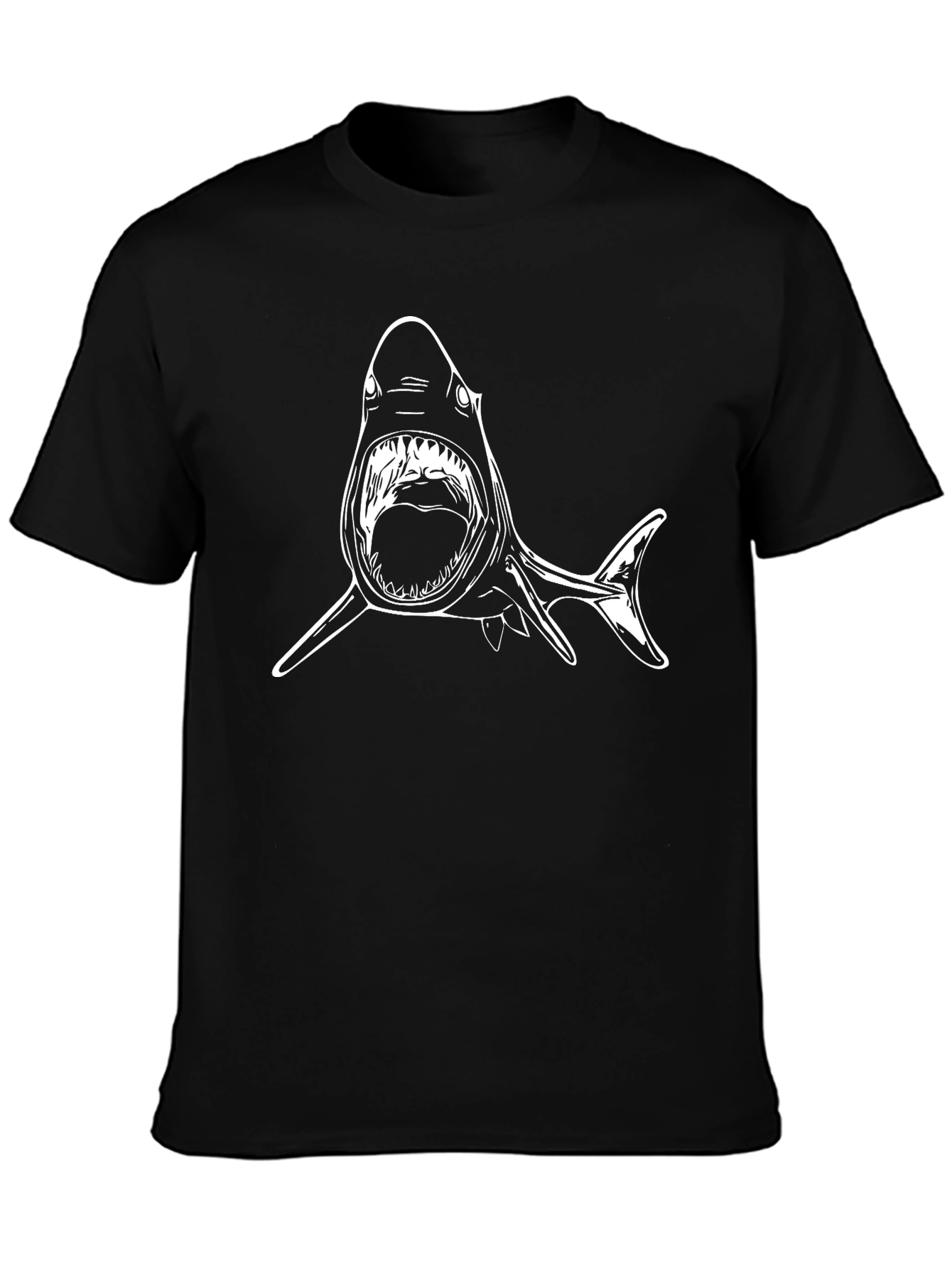 Shark Graphic Tee - Black