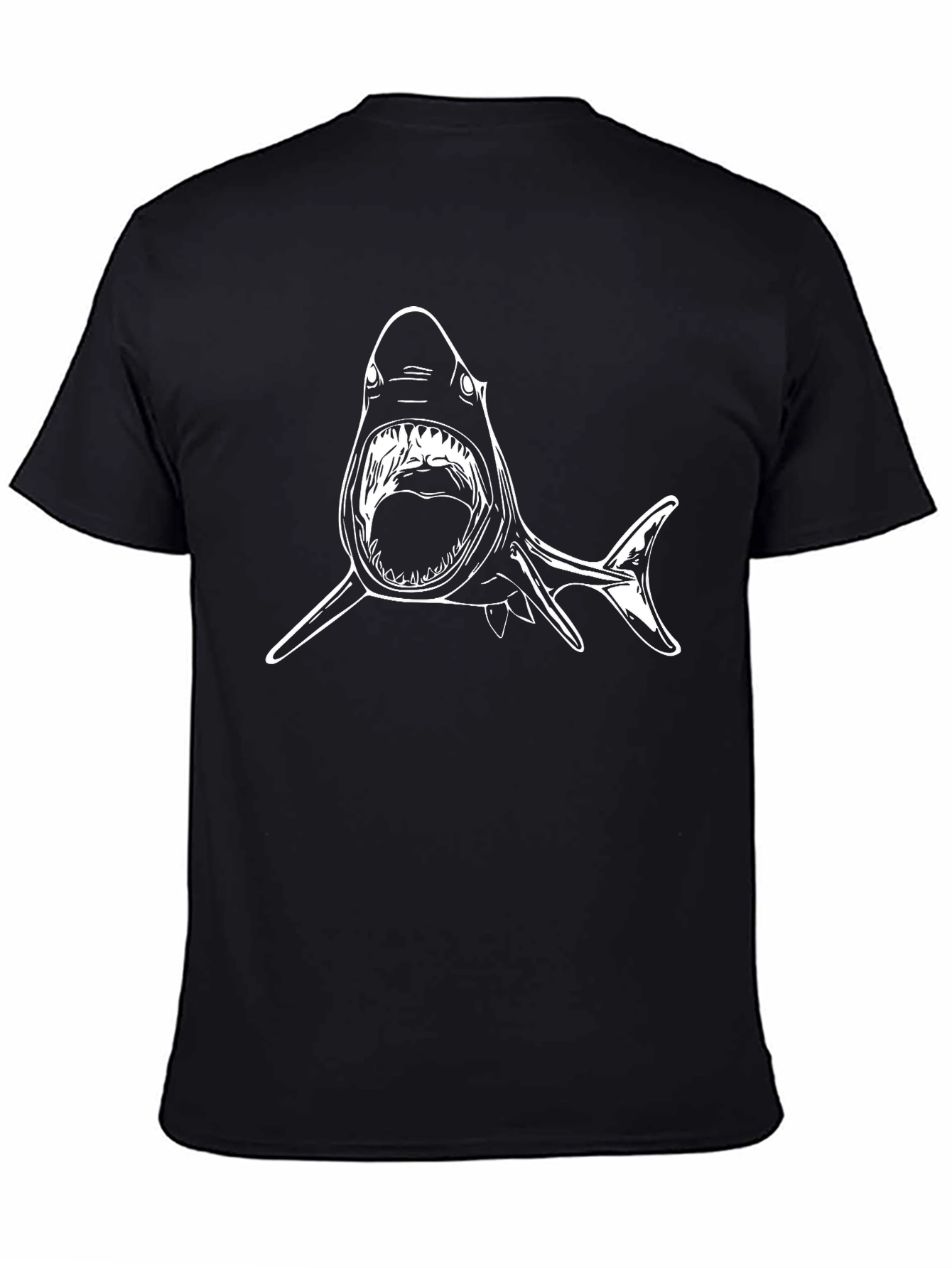 Shark Graphic Tee - Black