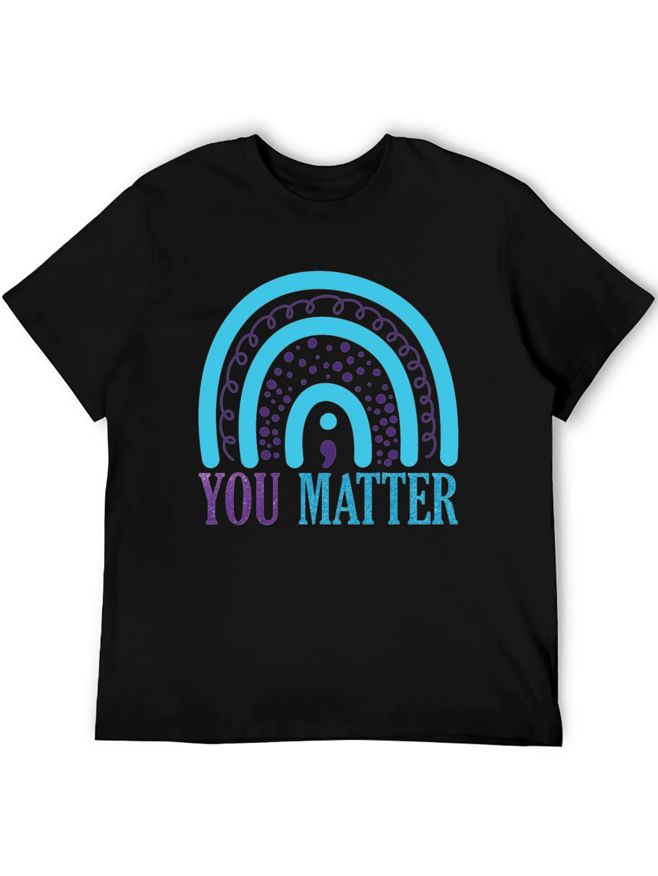 You Matter Semicolon Rainbow Graphic Tee