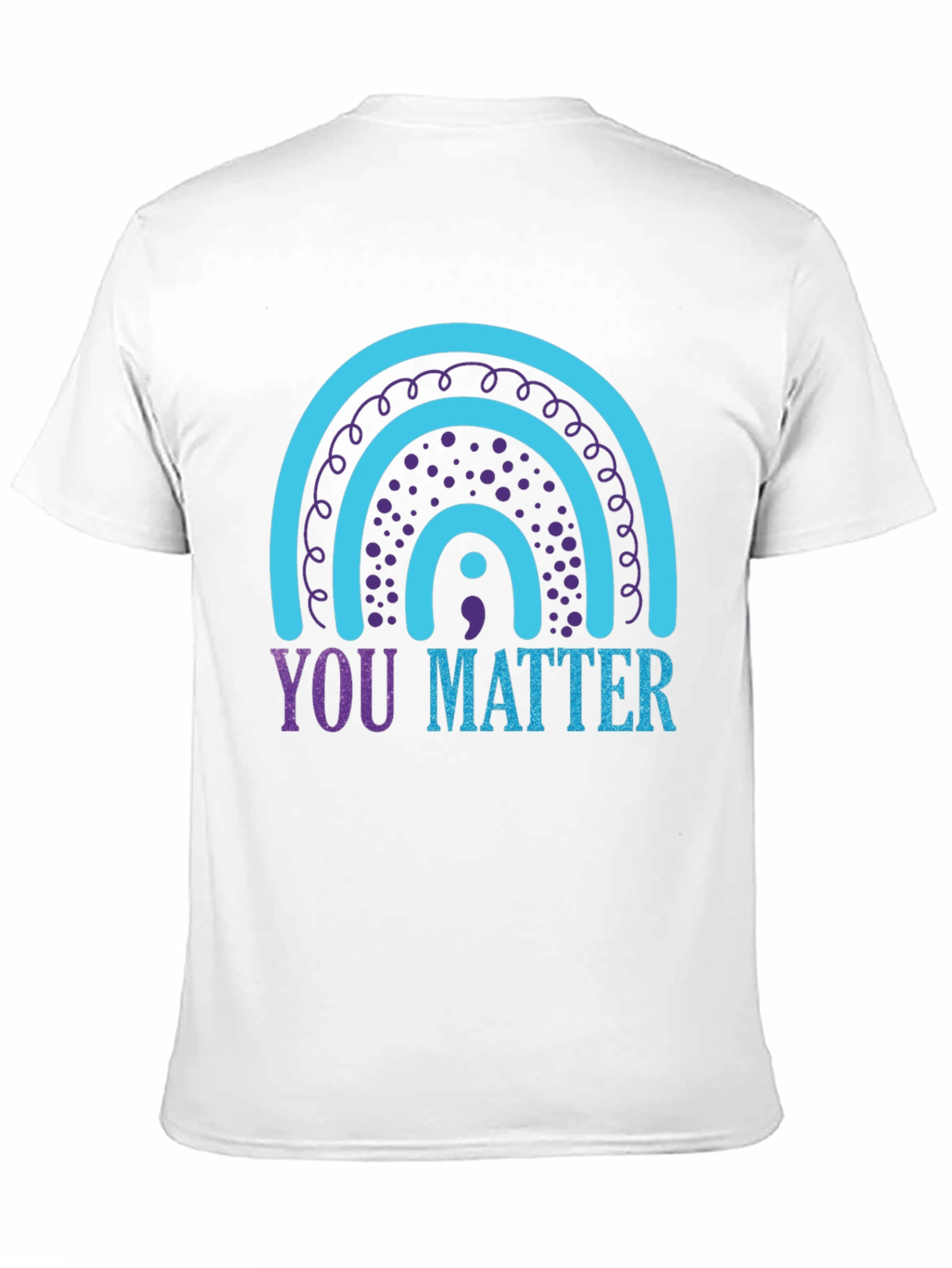 You Matter Semicolon Rainbow Graphic Tee