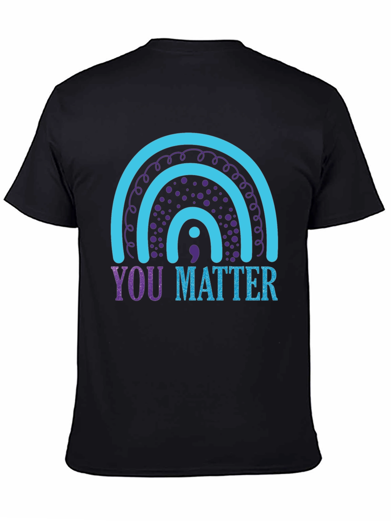 You Matter Semicolon Rainbow Graphic Tee