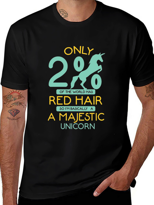 Majestic Unicorn Red Hair T-Shirt
