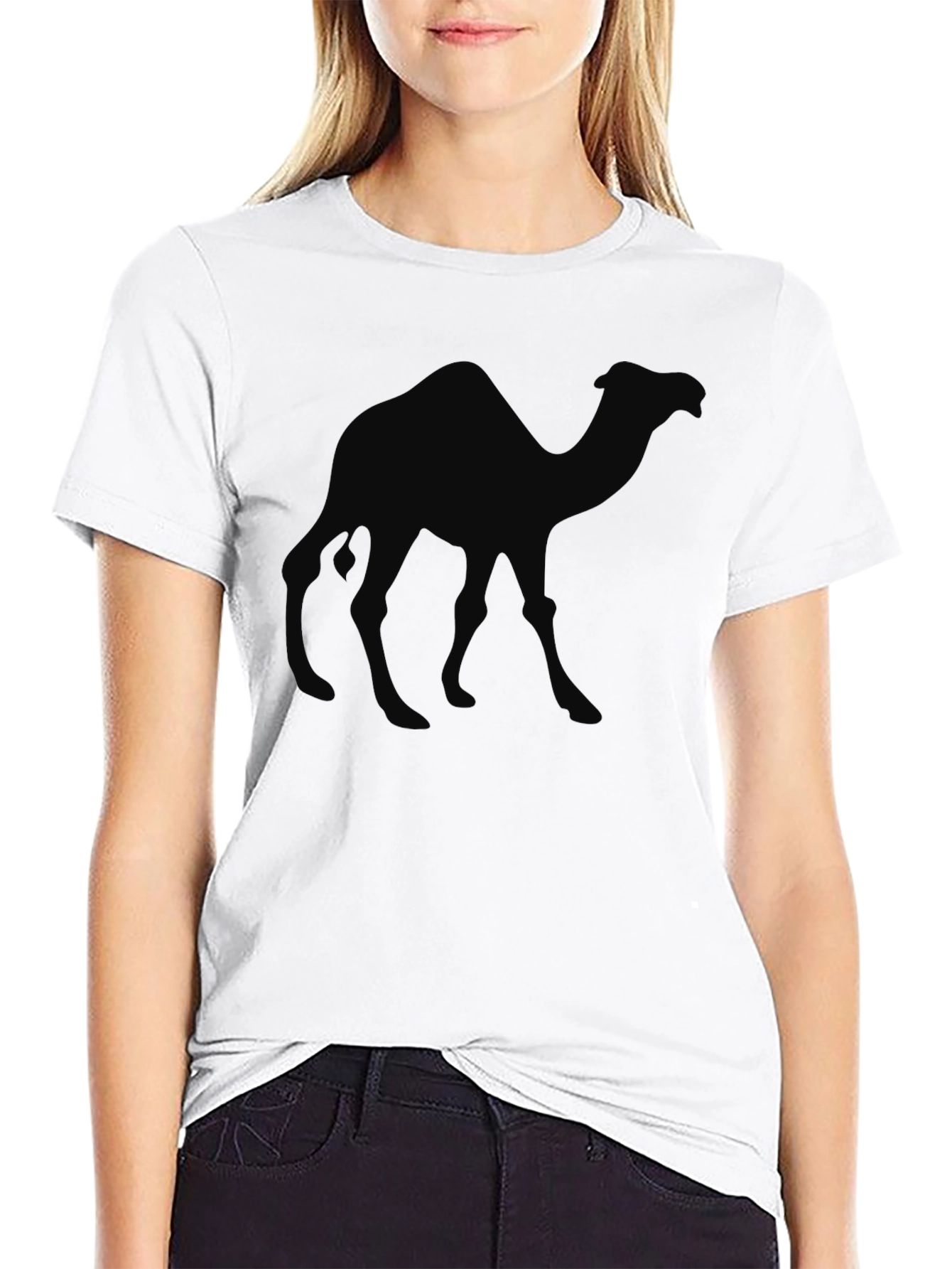 Camel Silhouette Black T-Shirt
