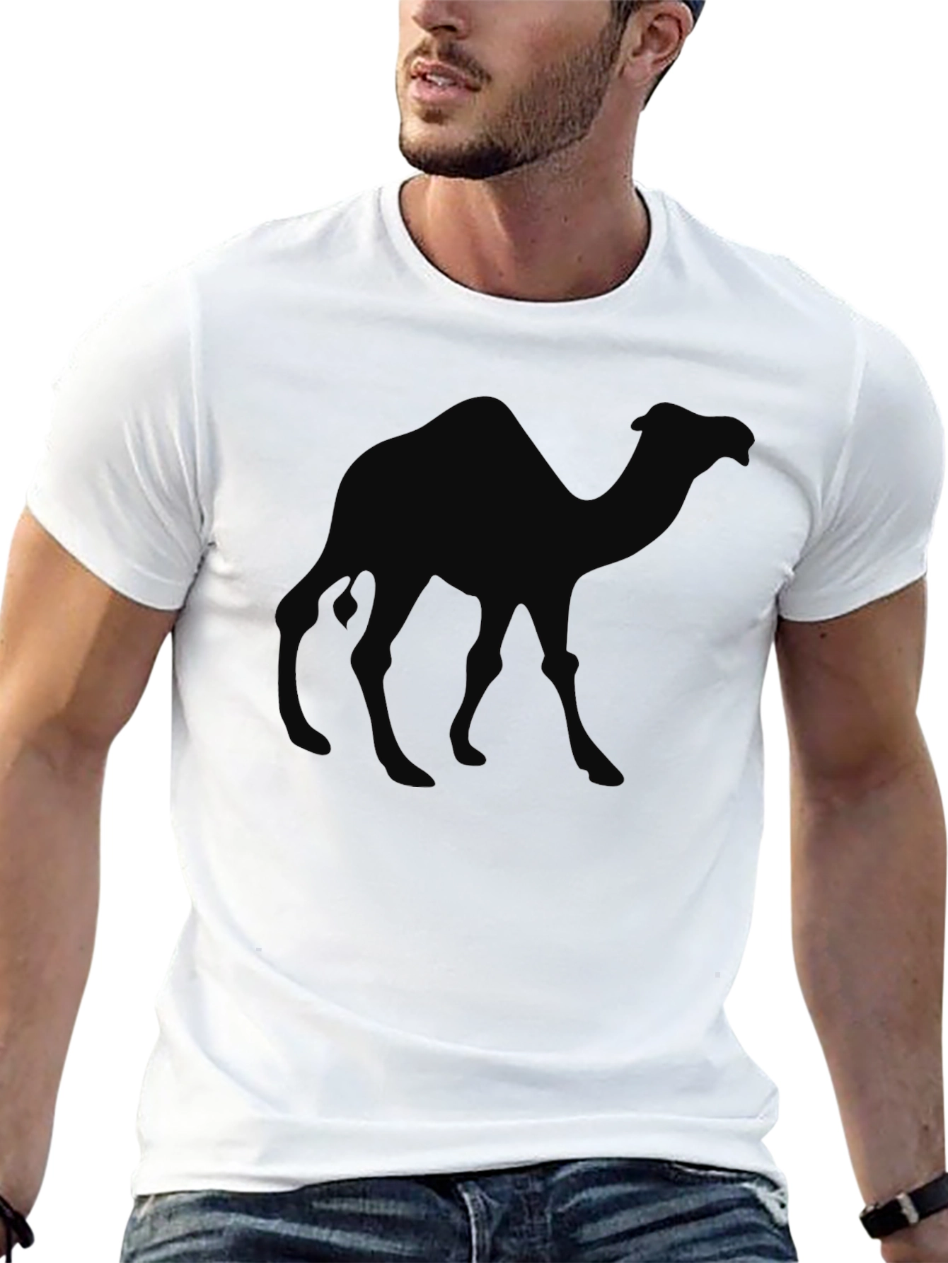 Camel Silhouette Black T-Shirt