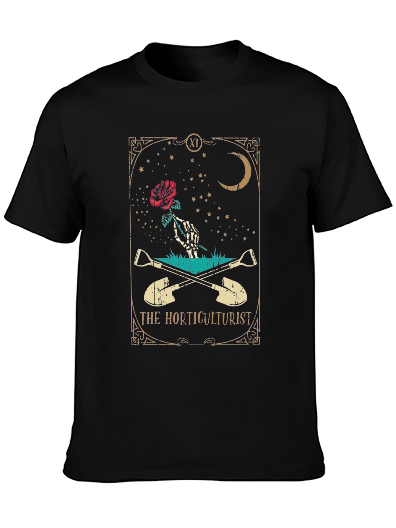 The Horticulturist Tarot Style Graphic T-Shirt