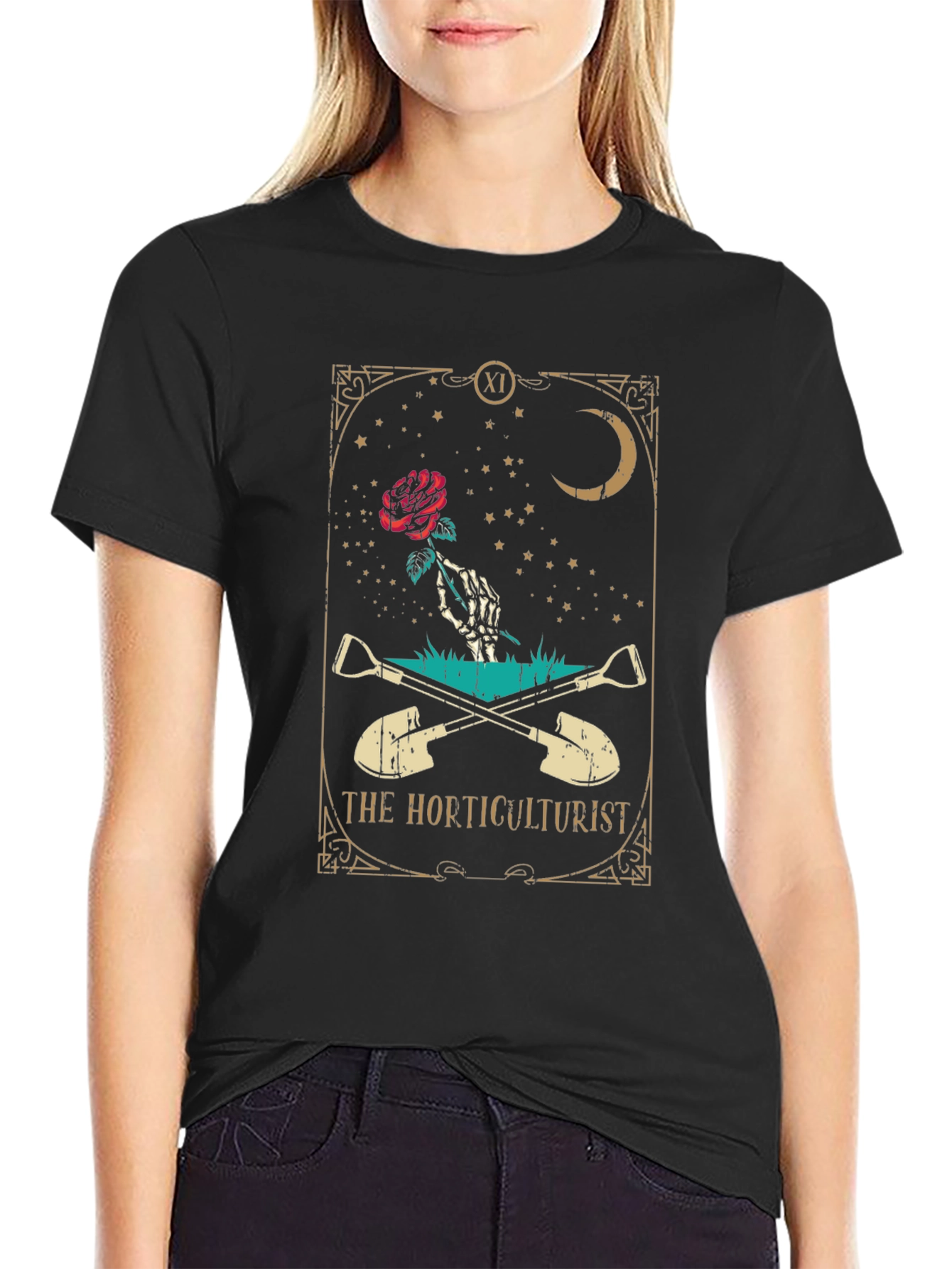 The Horticulturist Tarot Style Graphic T-Shirt