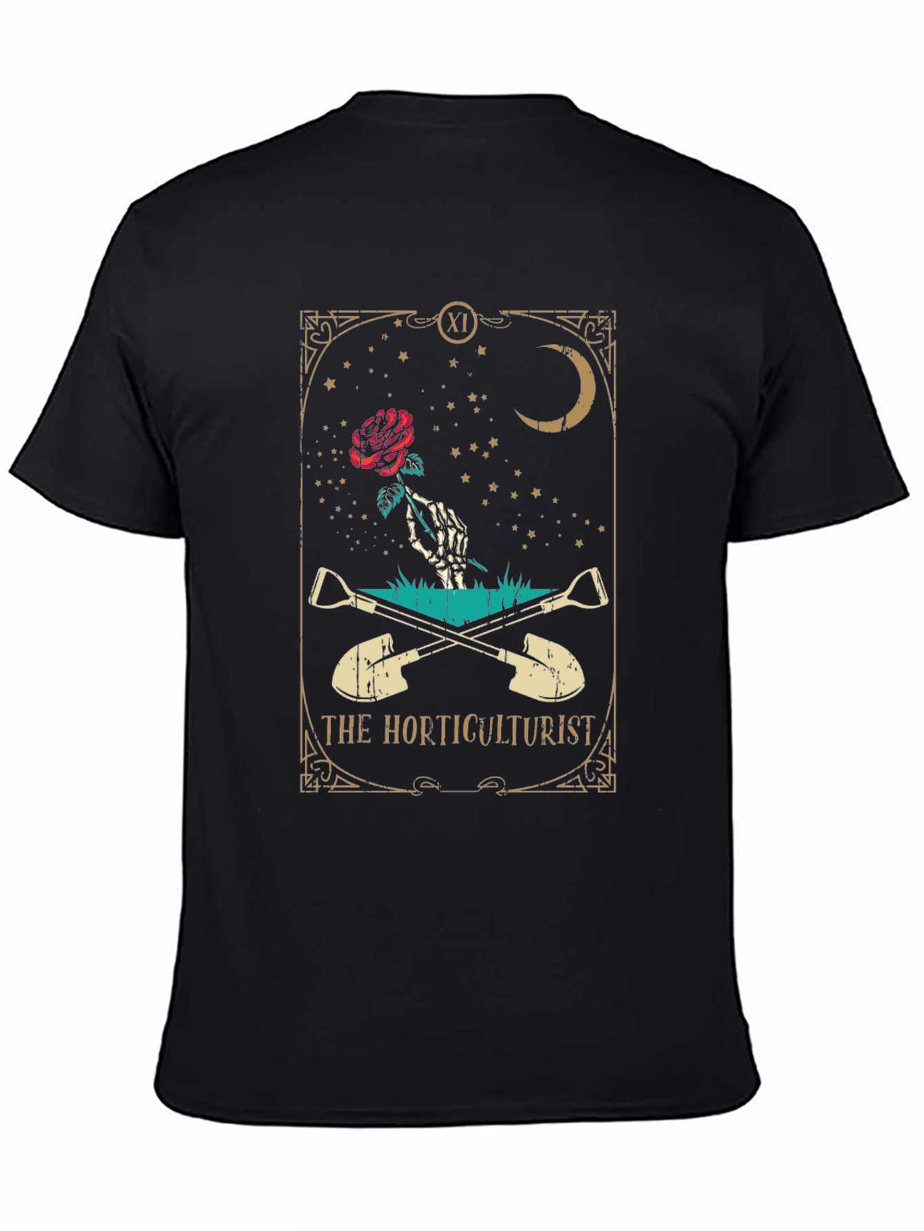 The Horticulturist Tarot Style Graphic T-Shirt