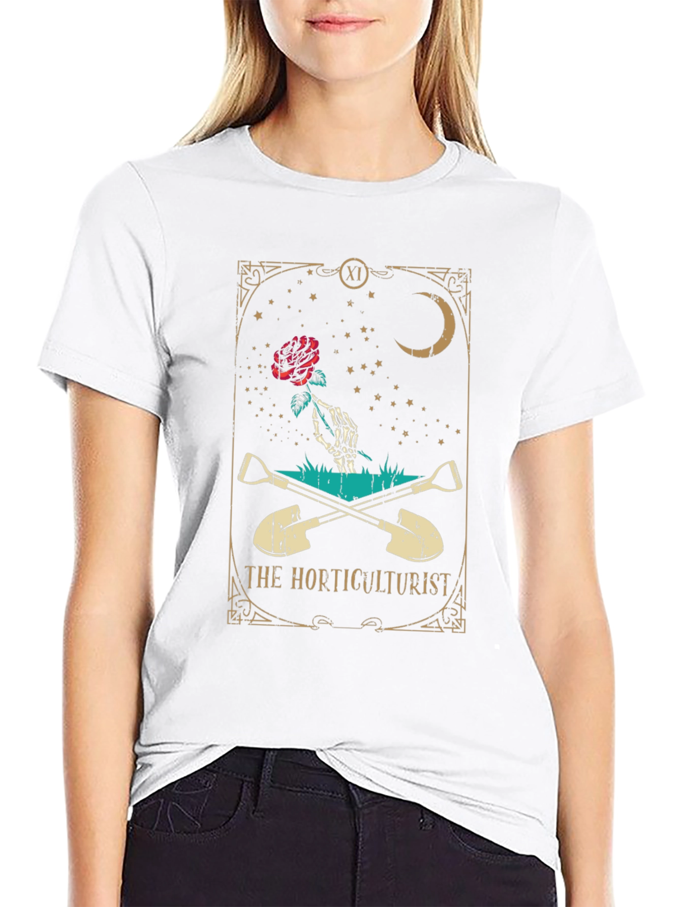 The Horticulturist Tarot Style Graphic T-Shirt