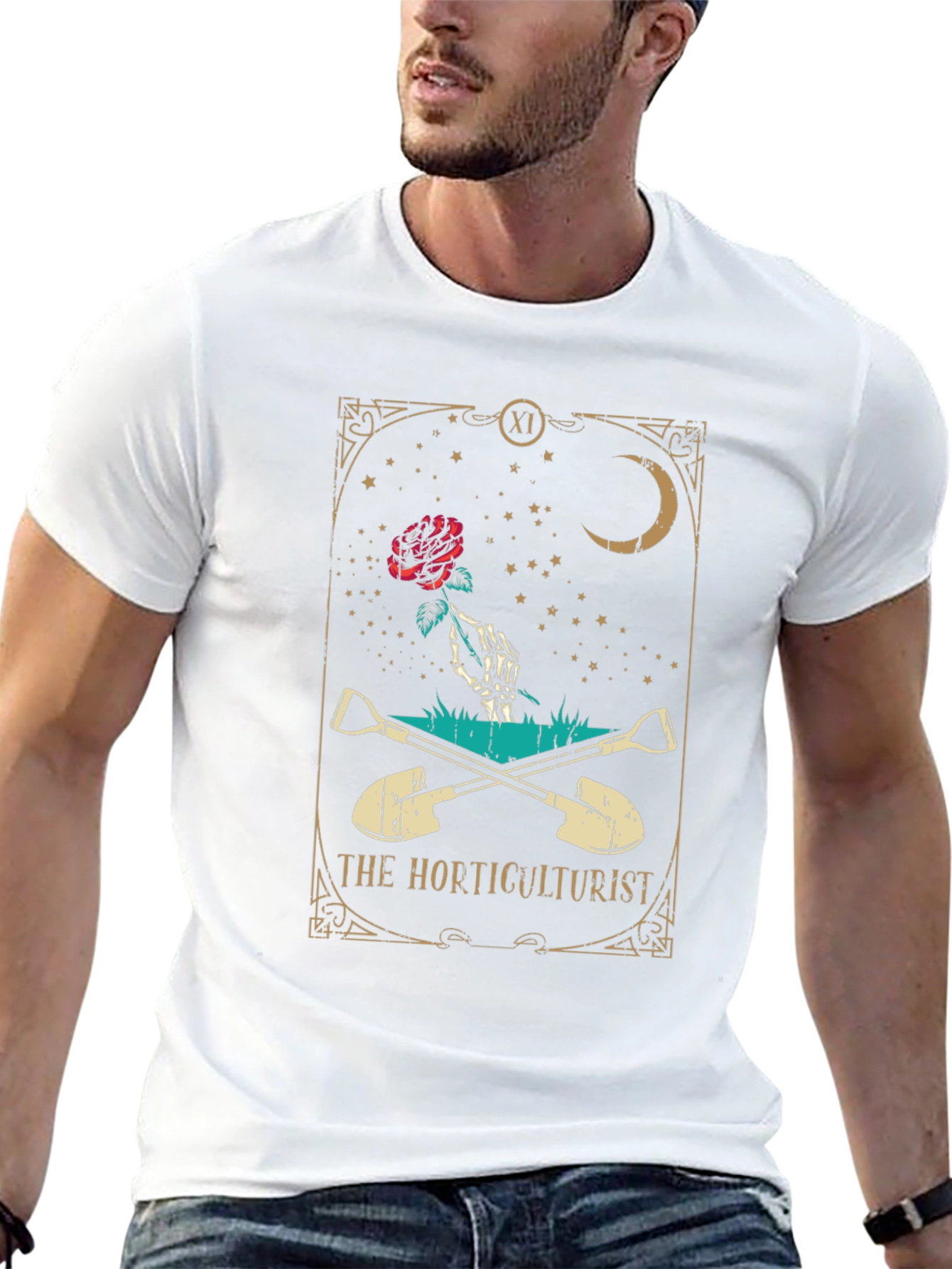 The Horticulturist Tarot Style Graphic T-Shirt