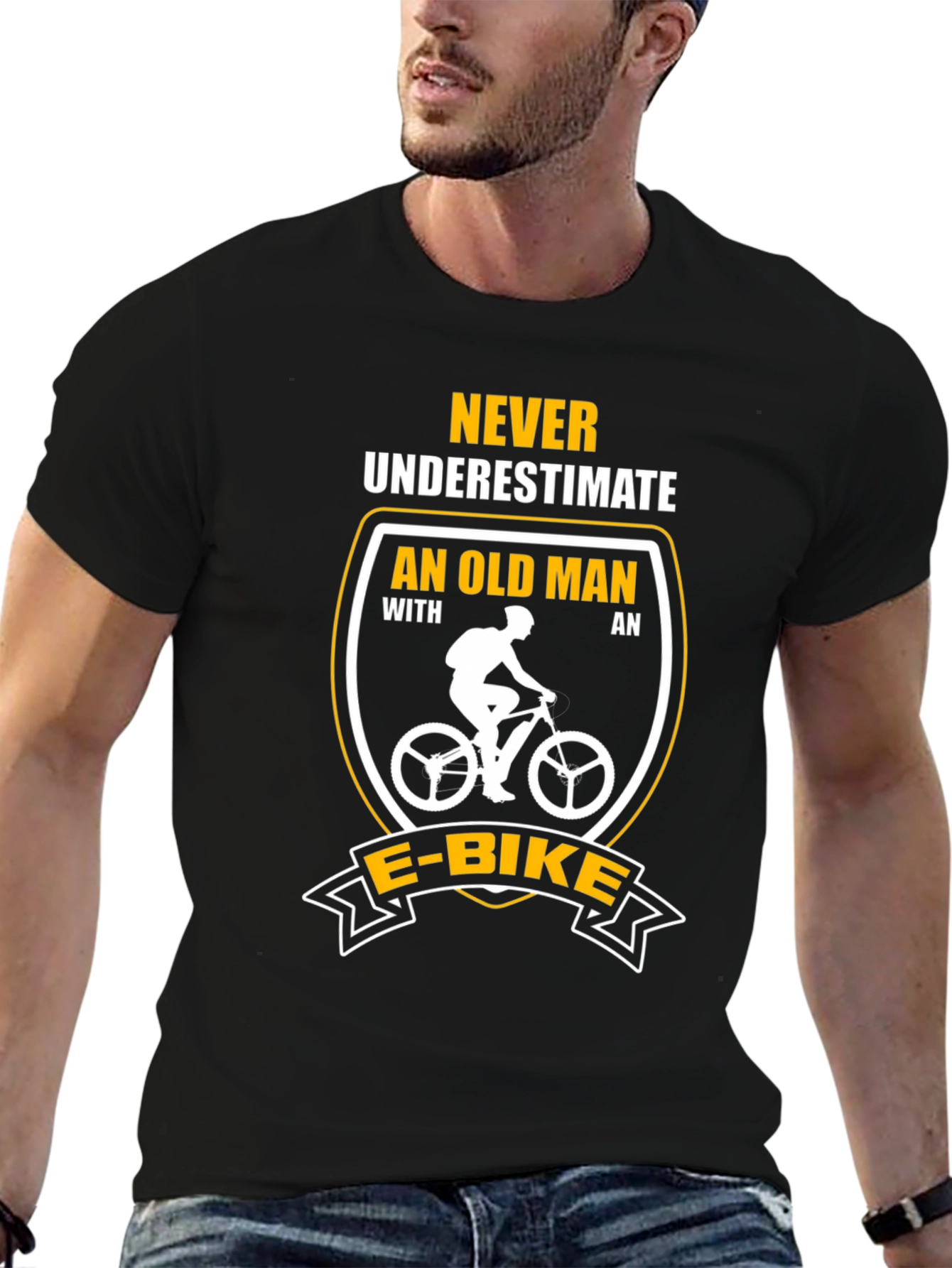 Funny E-Bike Old Man T-Shirt