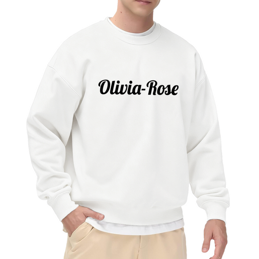 Olivia Rose - Personalized Name Floral Graphic ԲÁìÎÀÒÂ | Unisex Pullover Sweatshirt