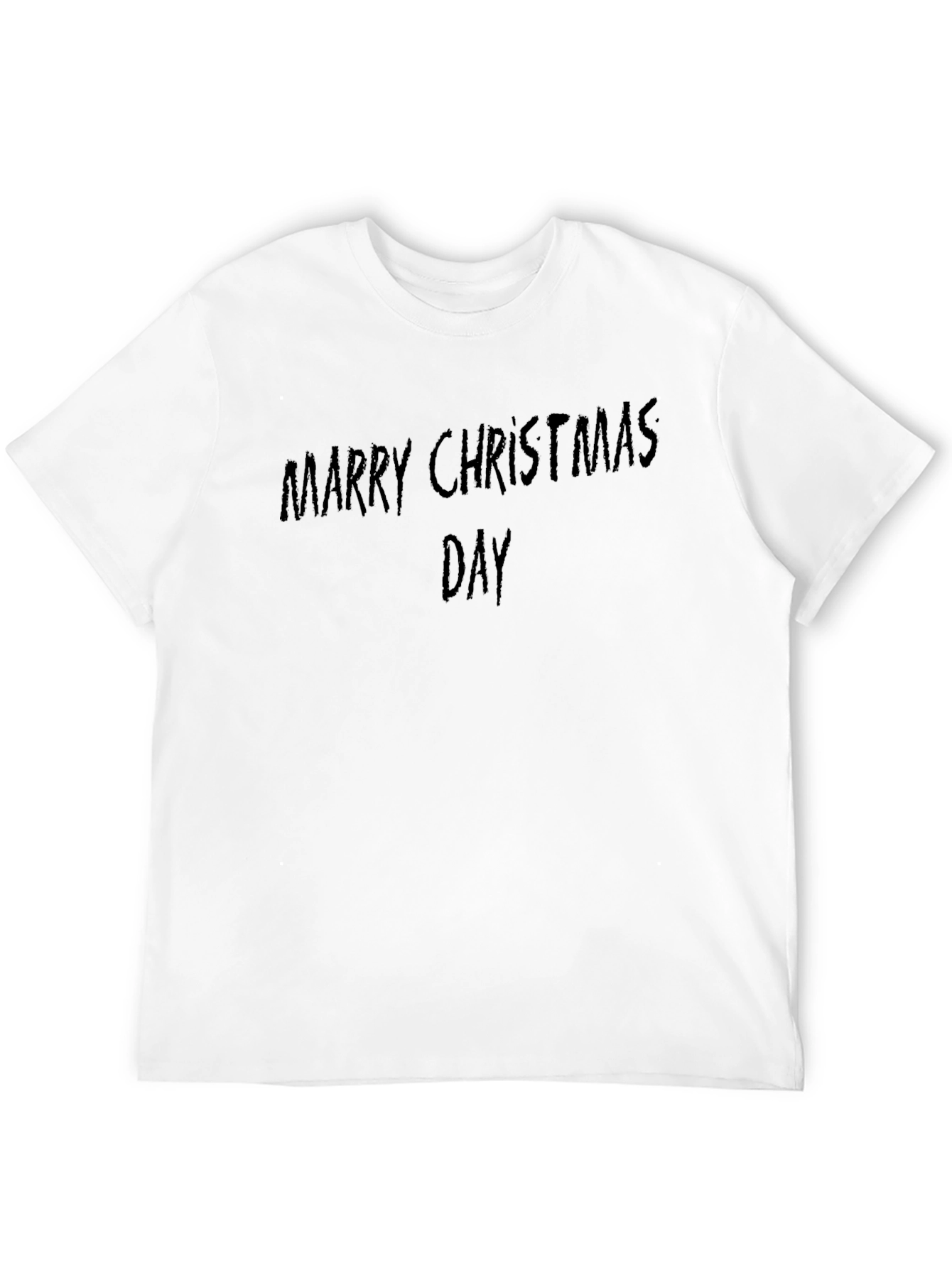 Marry Christmas Day Black T-Shirt