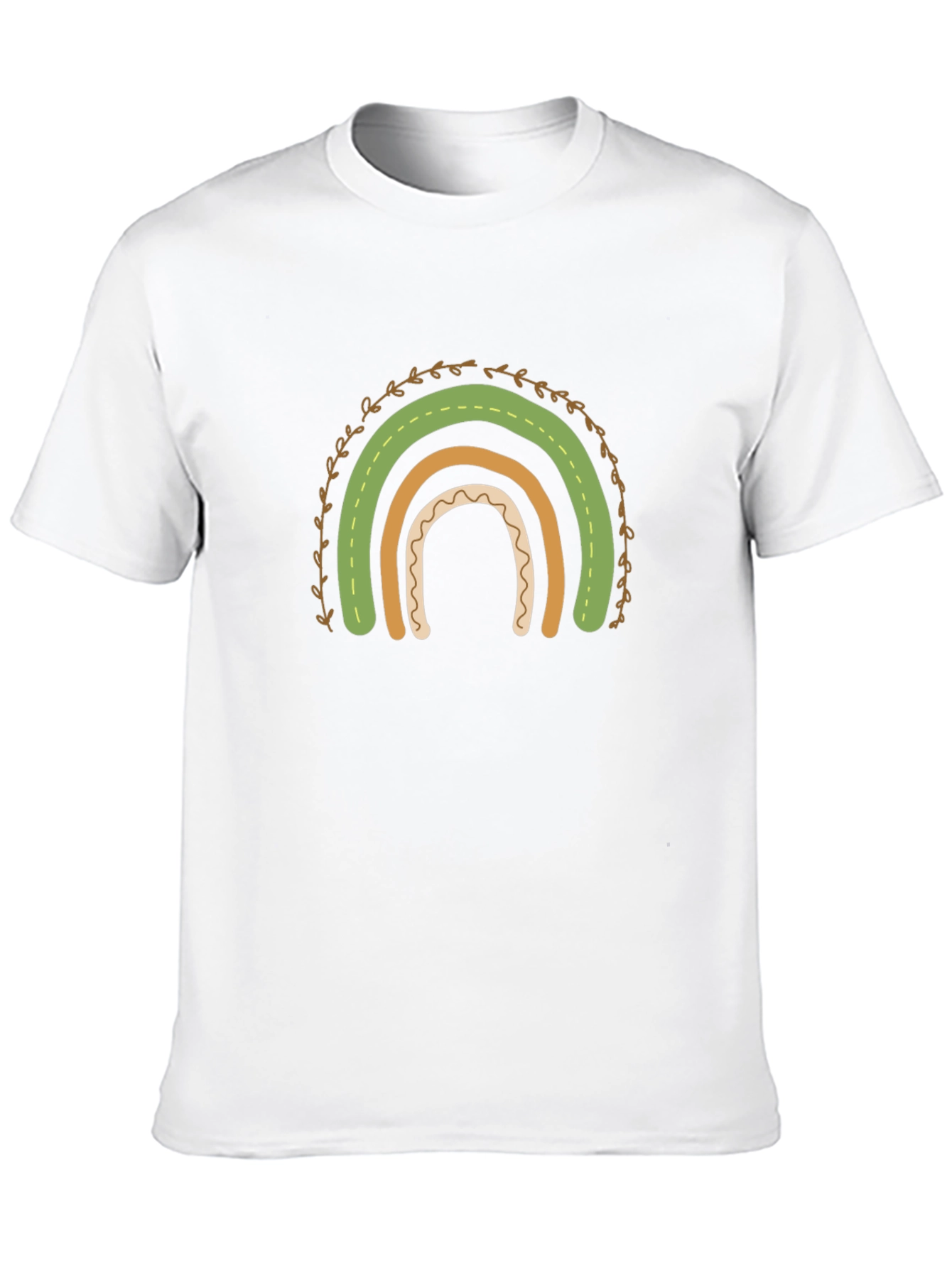 St. Patricks Day Rainbow Graphic Tee - Black