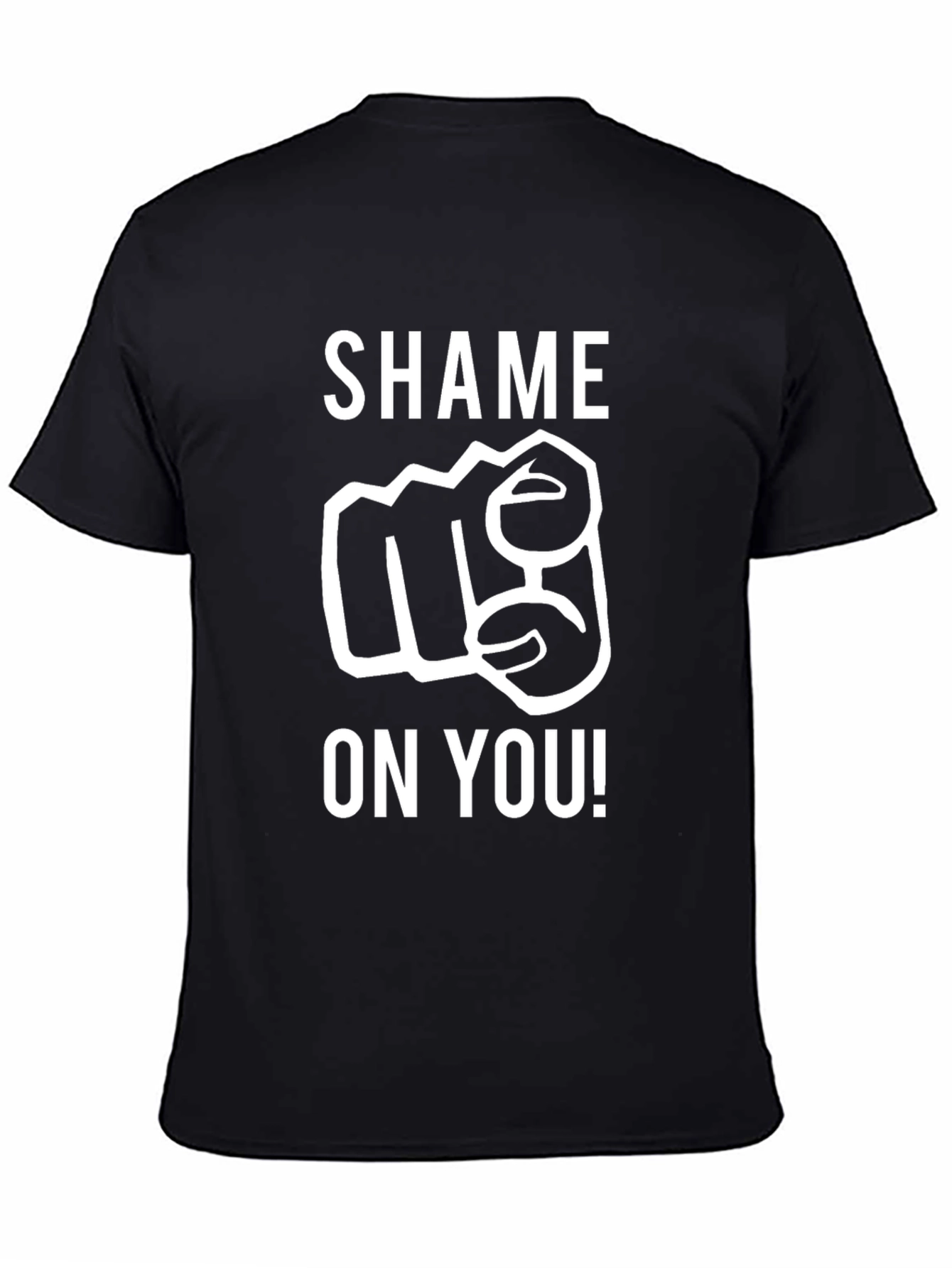 Shame On You Graphic Tee - Black T-Shirt