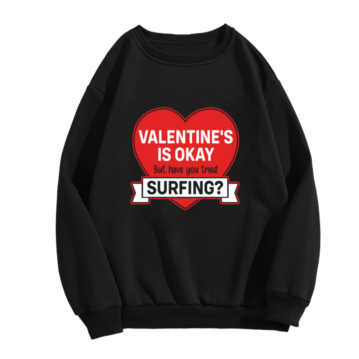 VALENTINE'S IS OKAY - Valentine Heart Graphic ԲÁìÎÀÒÂ | Unisex Pullover Sweatshirt