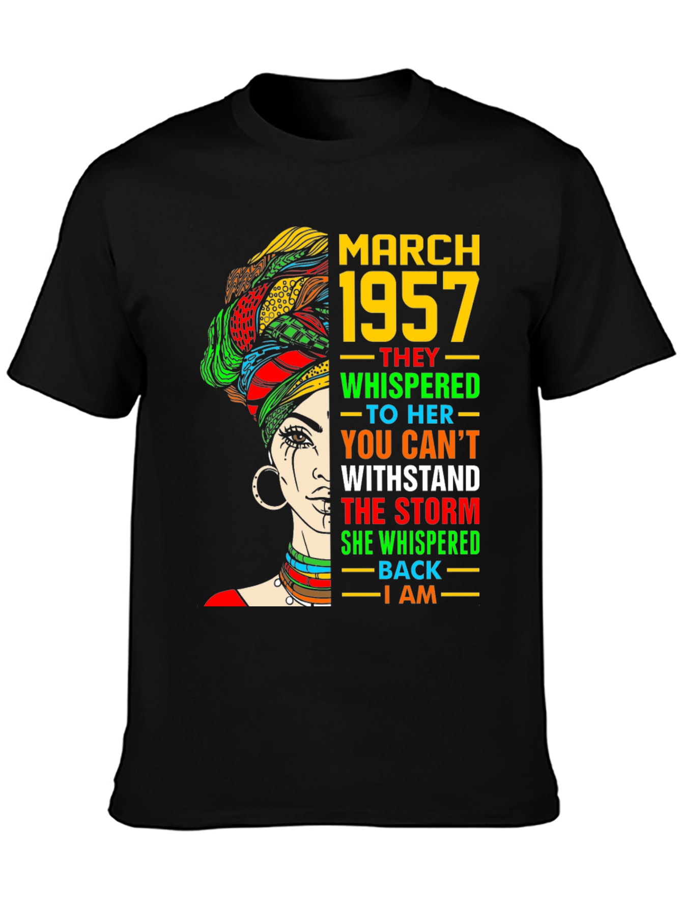 March 1957 Queen T-Shirt - Black History Month