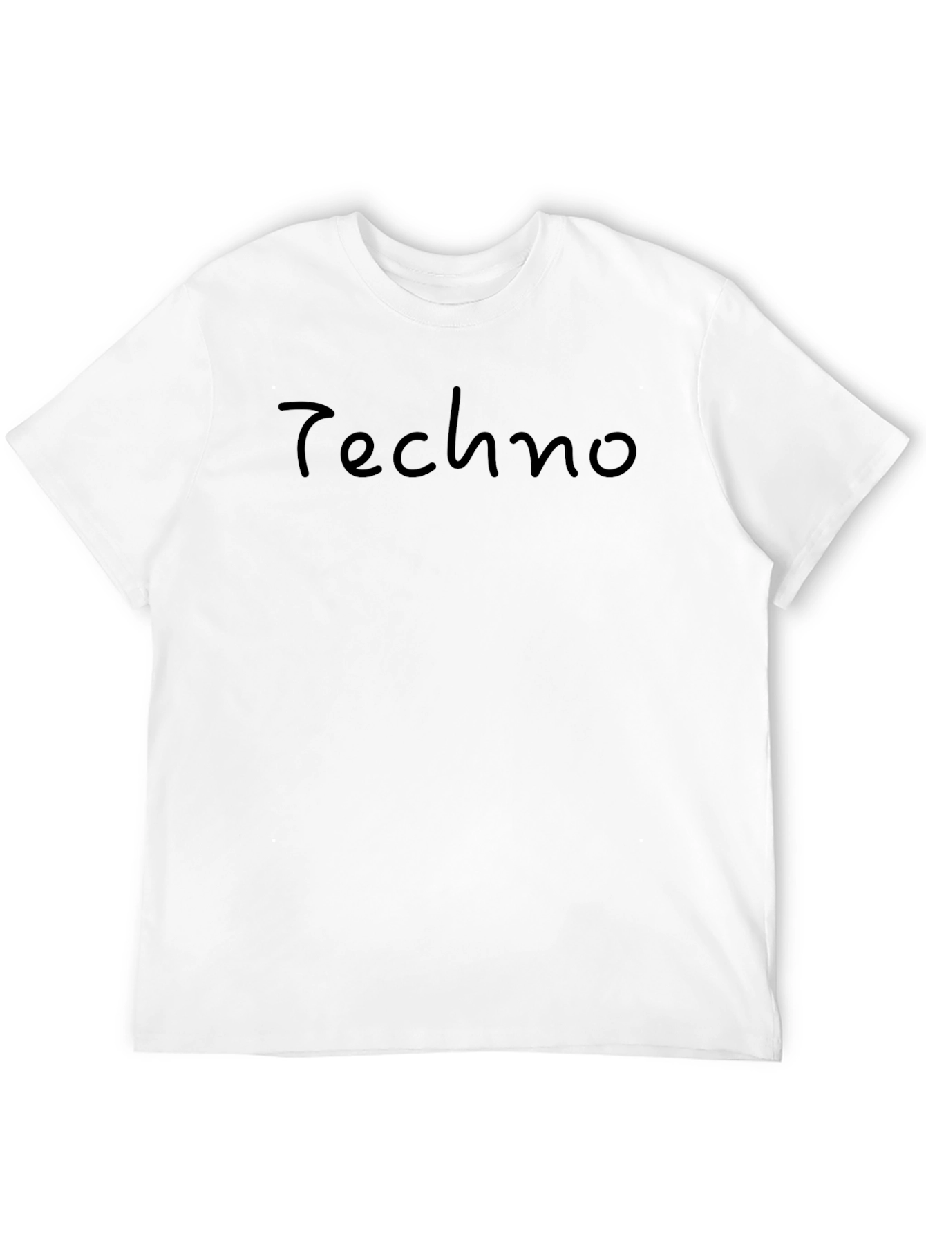 Mens Black Techno Graphic Tee