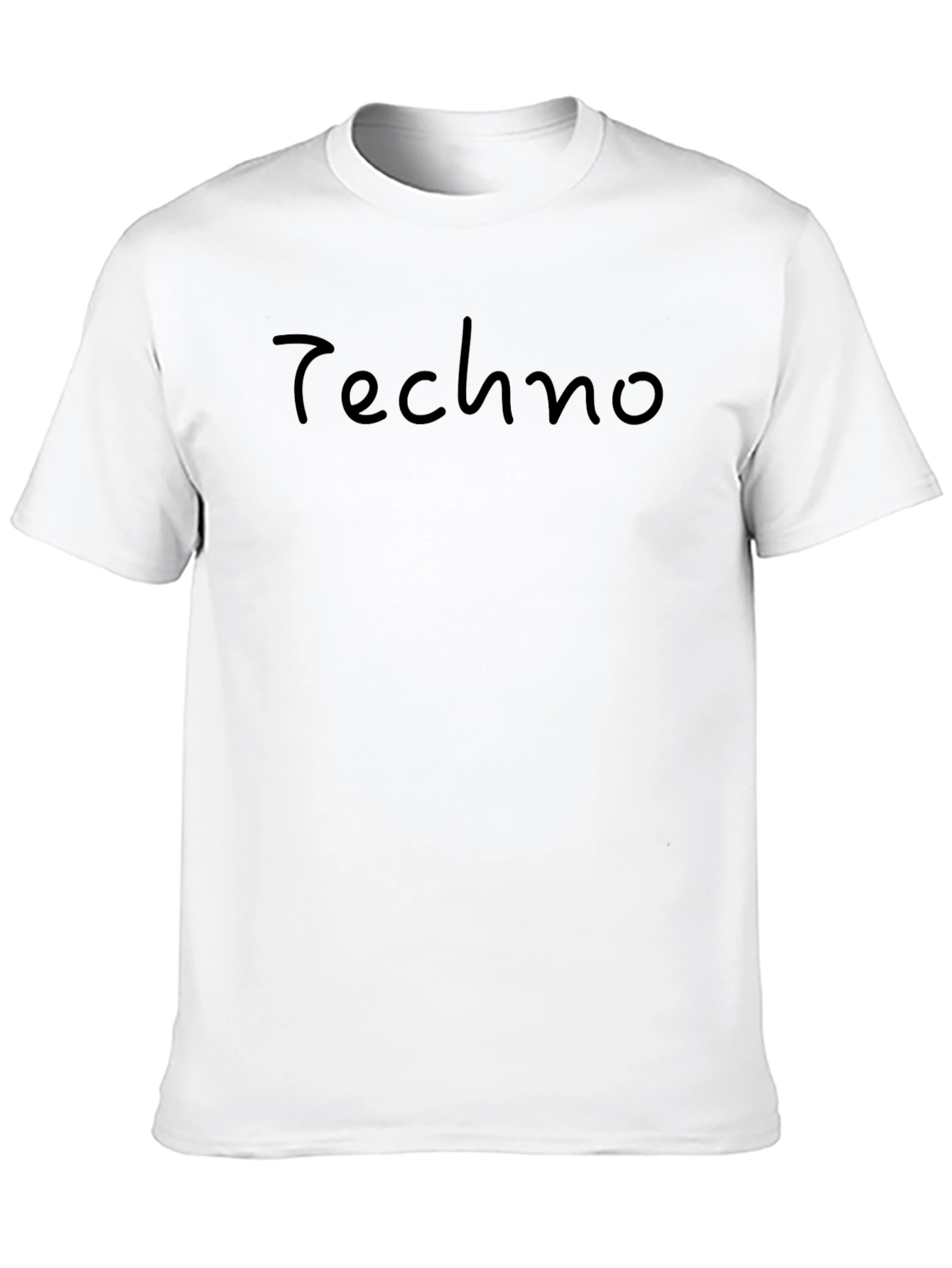 Mens Black Techno Graphic Tee