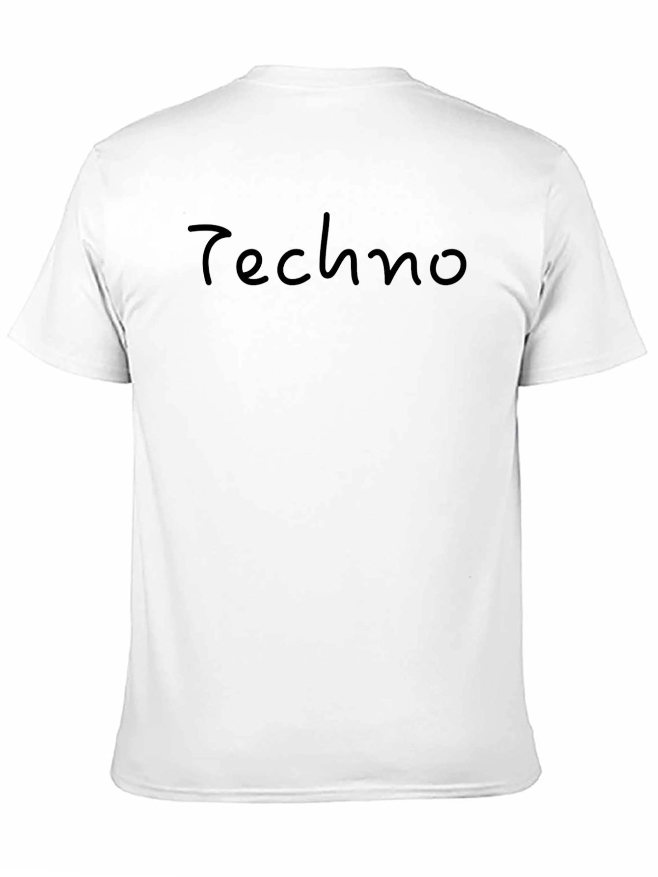 Mens Black Techno Graphic Tee