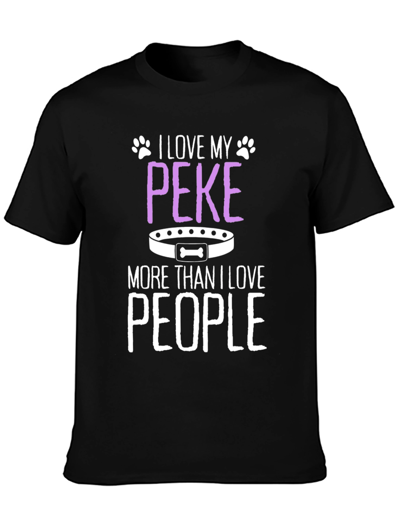 I Love My Peke T-Shirt - Dog Lover Tee