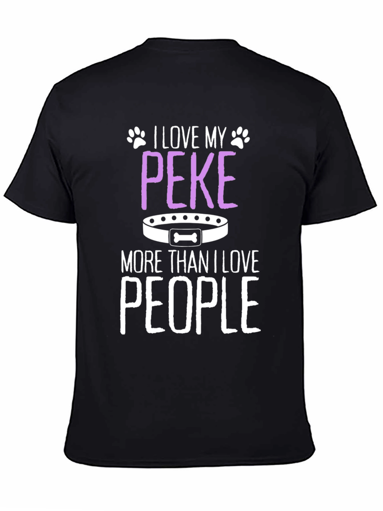 I Love My Peke T-Shirt - Dog Lover Tee