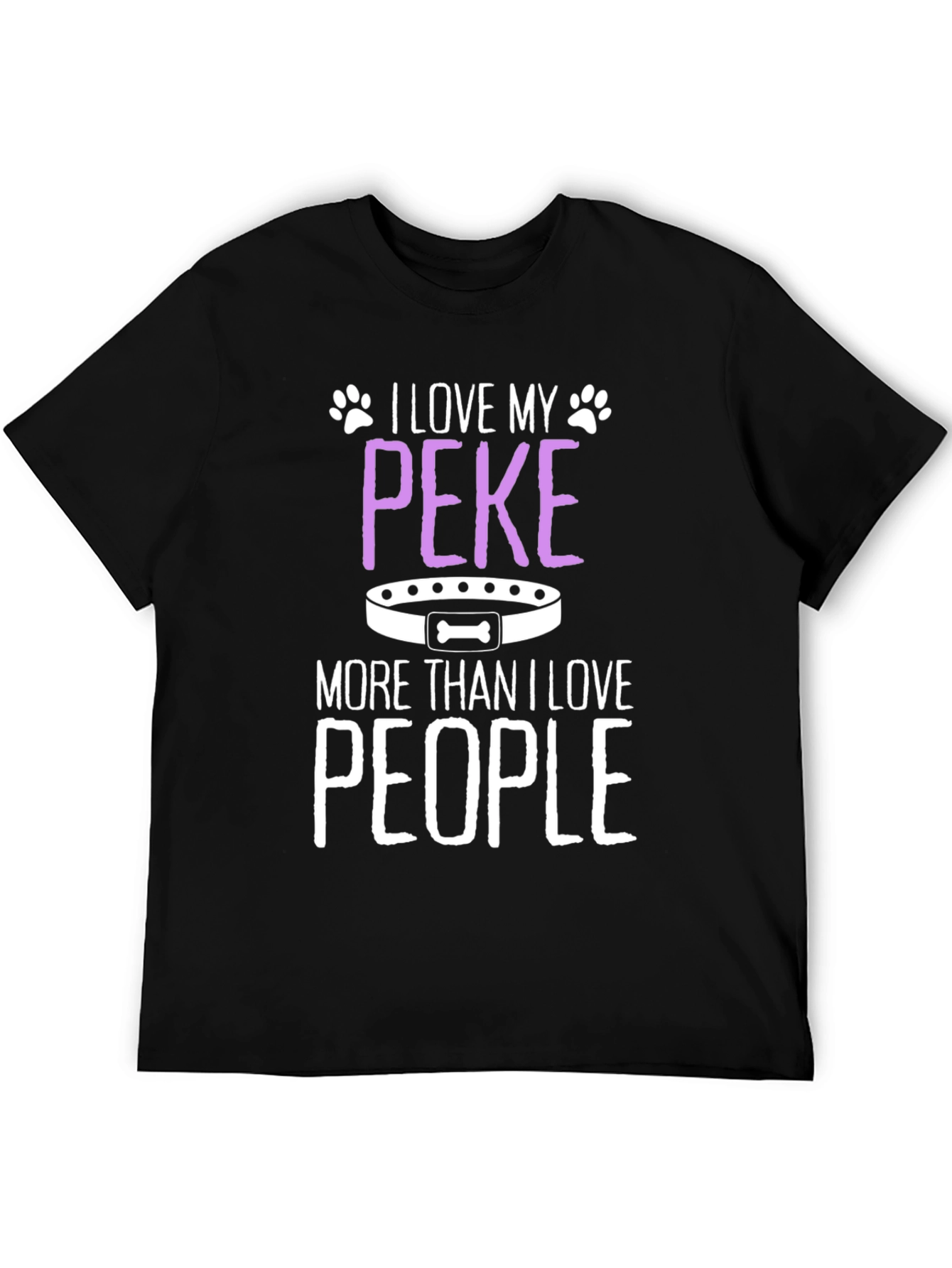 I Love My Peke T-Shirt - Dog Lover Tee