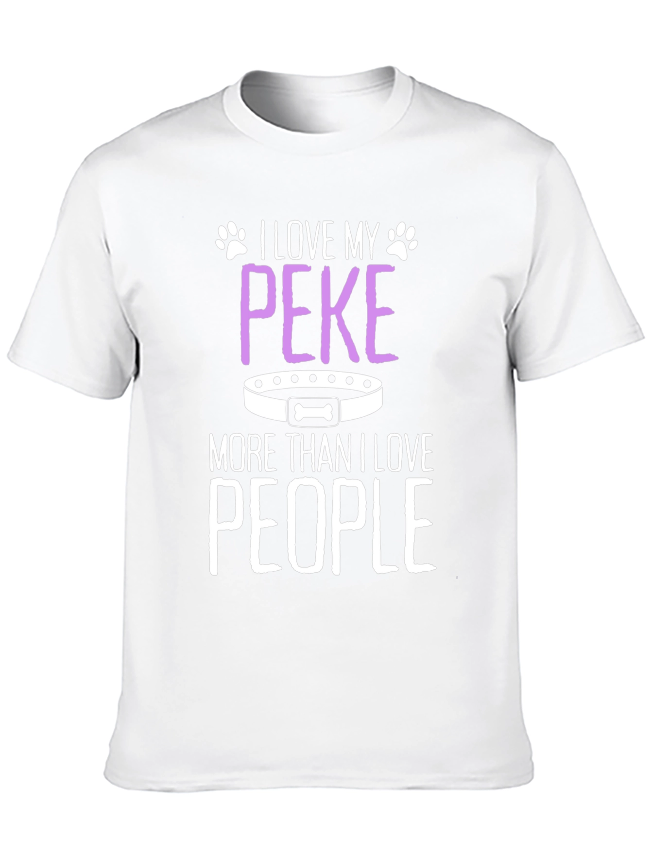 I Love My Peke T-Shirt - Dog Lover Tee