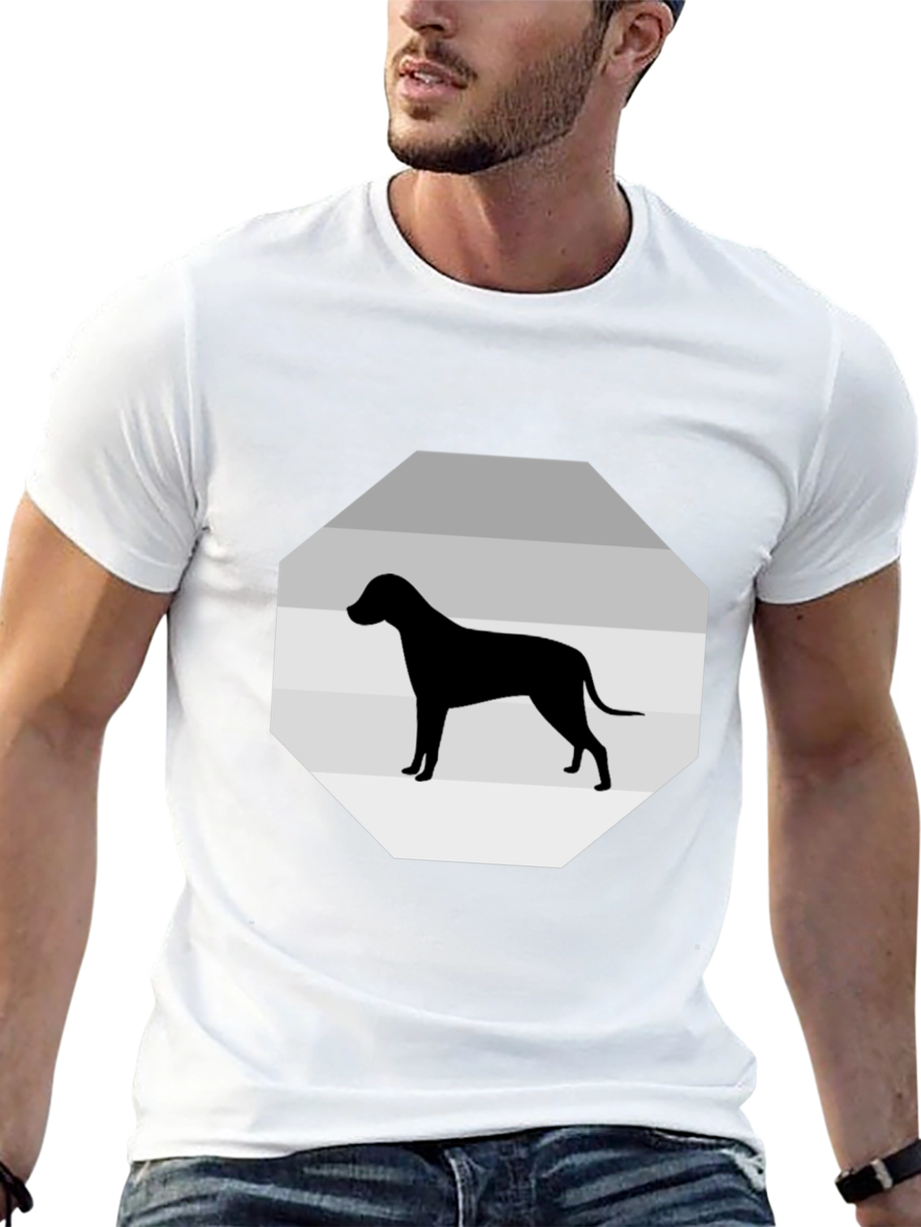 Dog Silhouette Graphic Tee