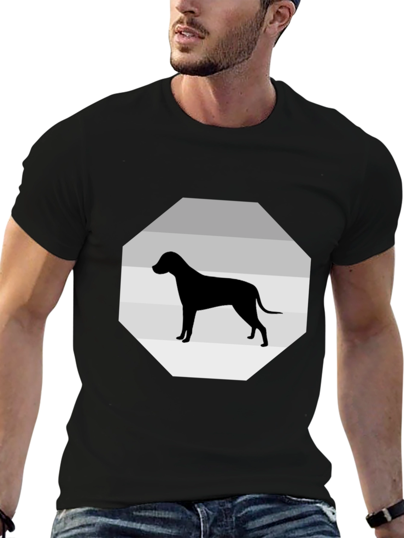Dog Silhouette Graphic Tee