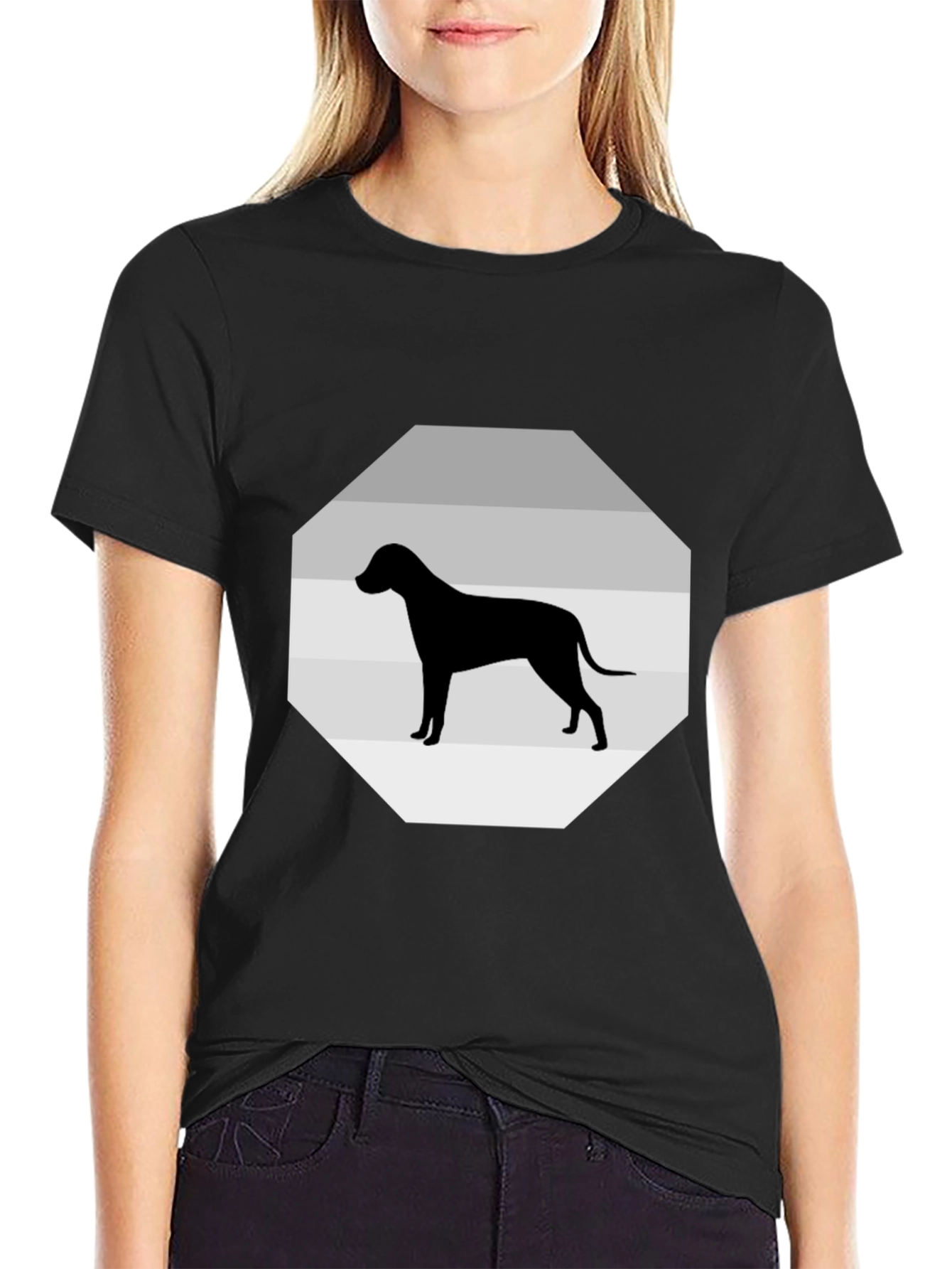 Dog Silhouette Graphic Tee