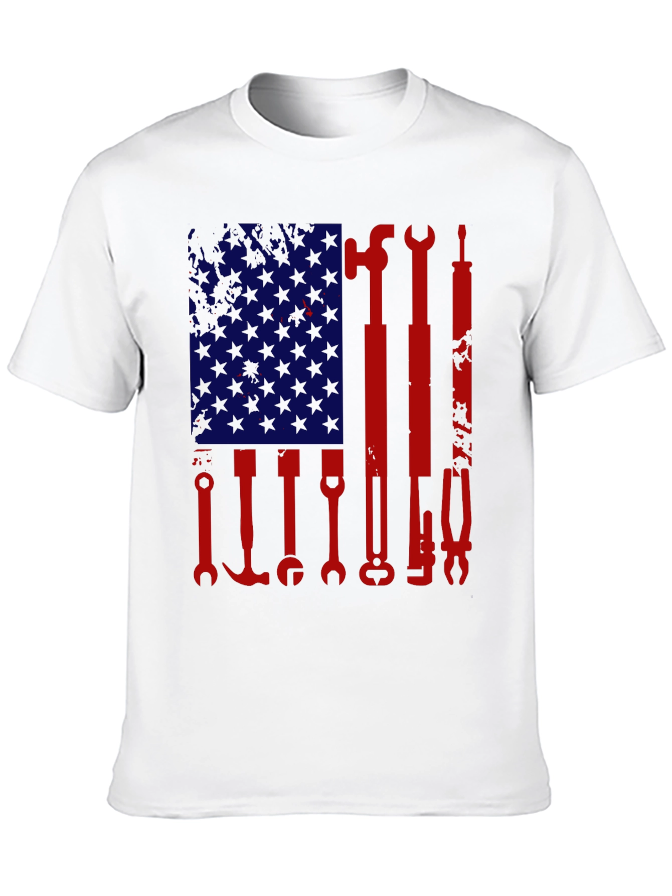 American Flag Tools Graphic T-Shirt