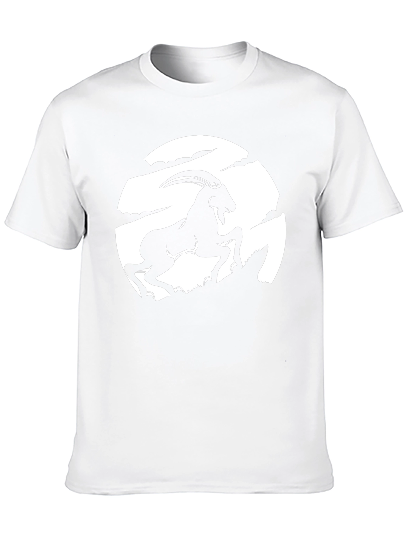 Goat Graphic Tee - Black Short Sleeve Shirt