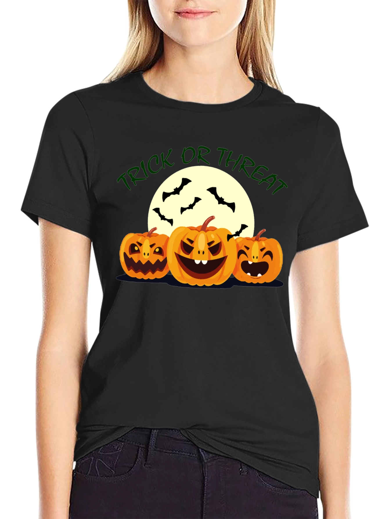 Trick or Threat Halloween T-Shirt Spooky Season Apparel