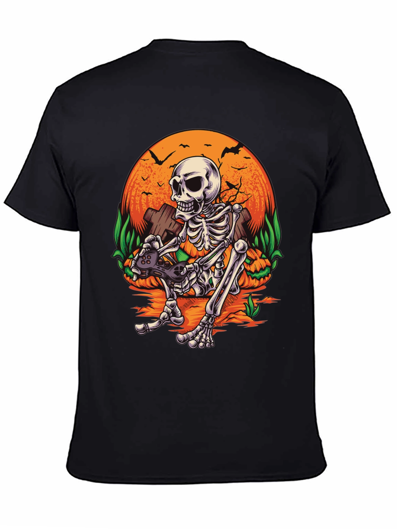 Gamer Skeleton Halloween T-Shirt