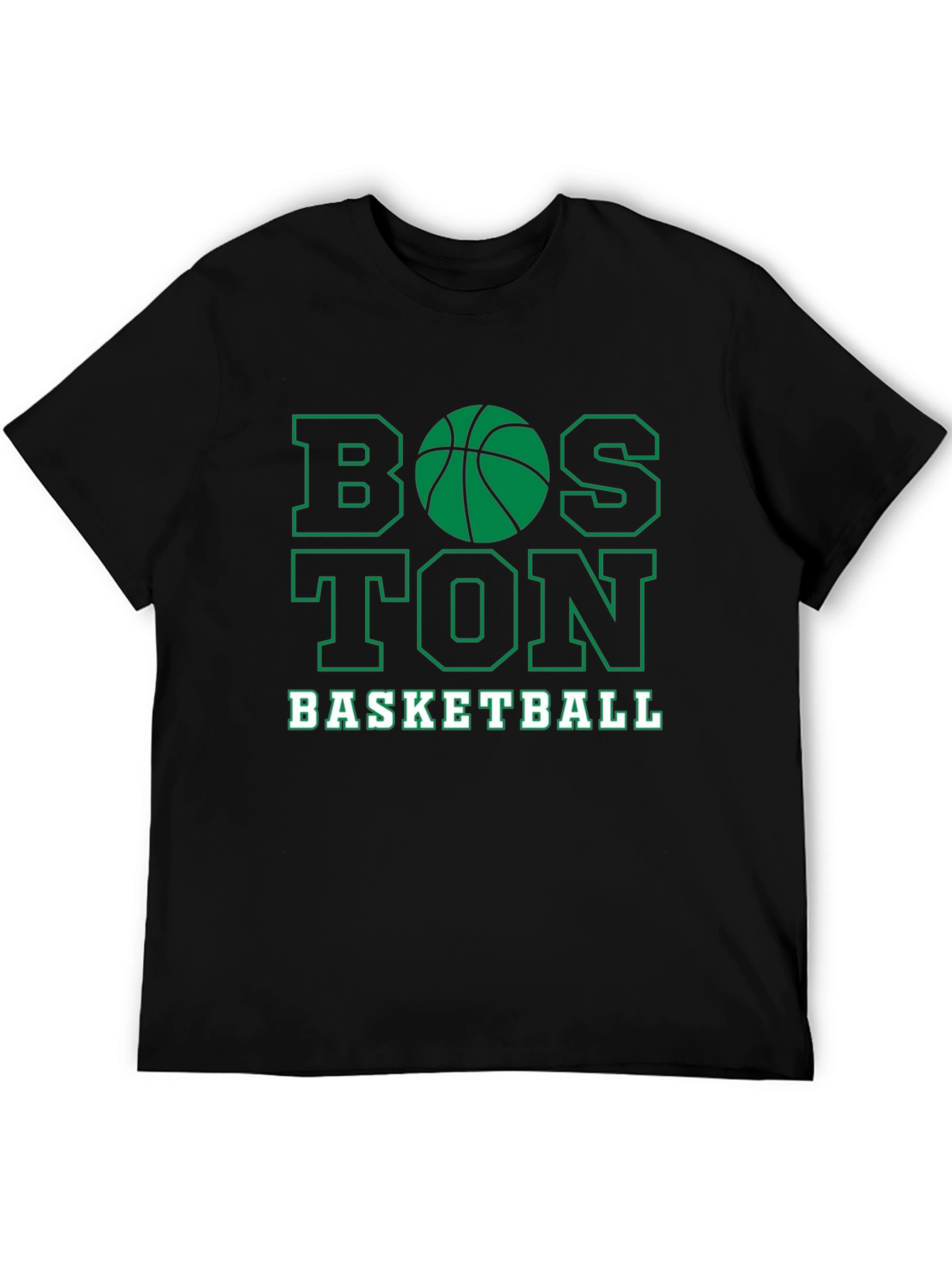 Boston Basketball Graphic Tee - Black