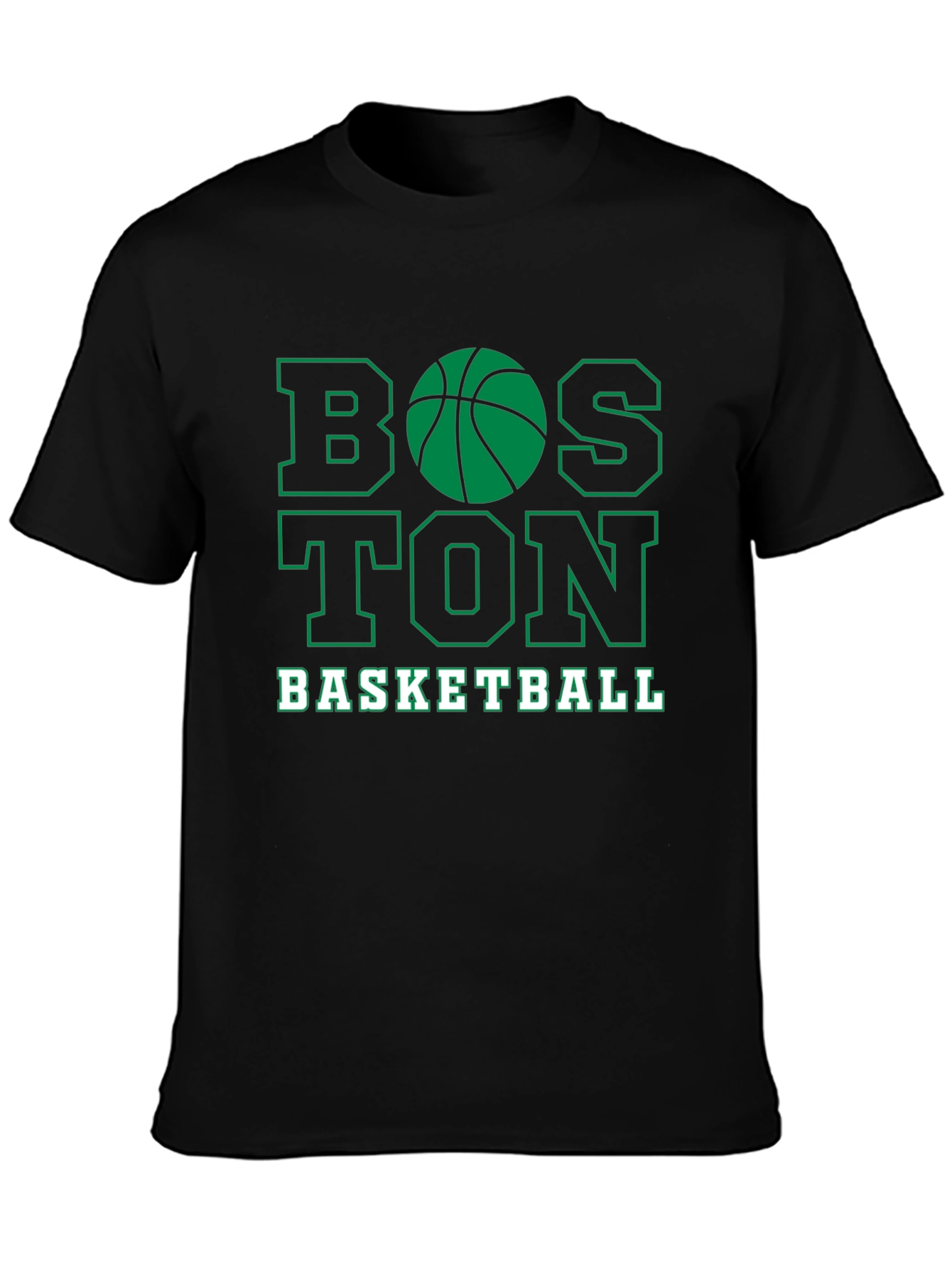 Boston Basketball Graphic Tee - Black