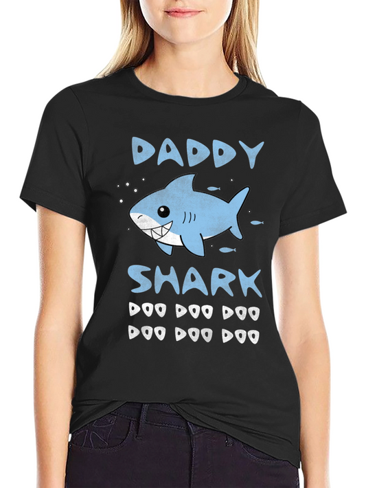 Daddy Shark Graphic Print Mens T-Shirt