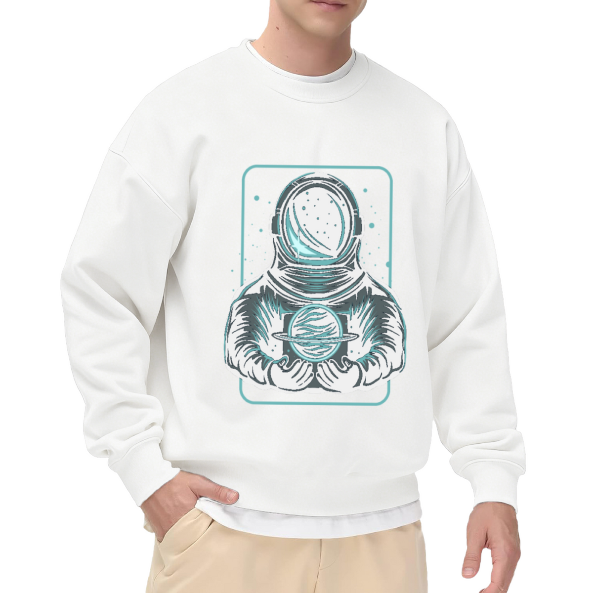 Gothic Astronaut Space Design Graphic ԲÁìÎÀÒÂ - Unique Design Pullover Sweatshirt