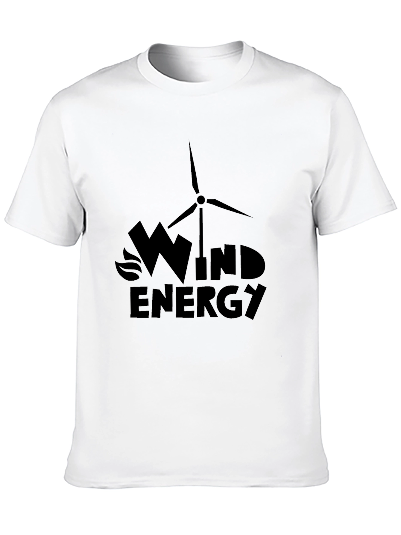 Wind Energy Graphic Tee - Eco-Friendly Fashion