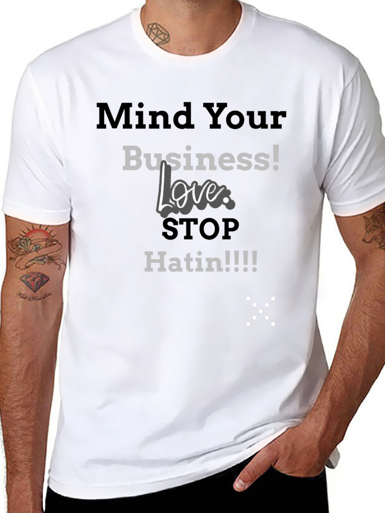 Mind Your Business Tee - Stop Hatin Graphic T-Shirt